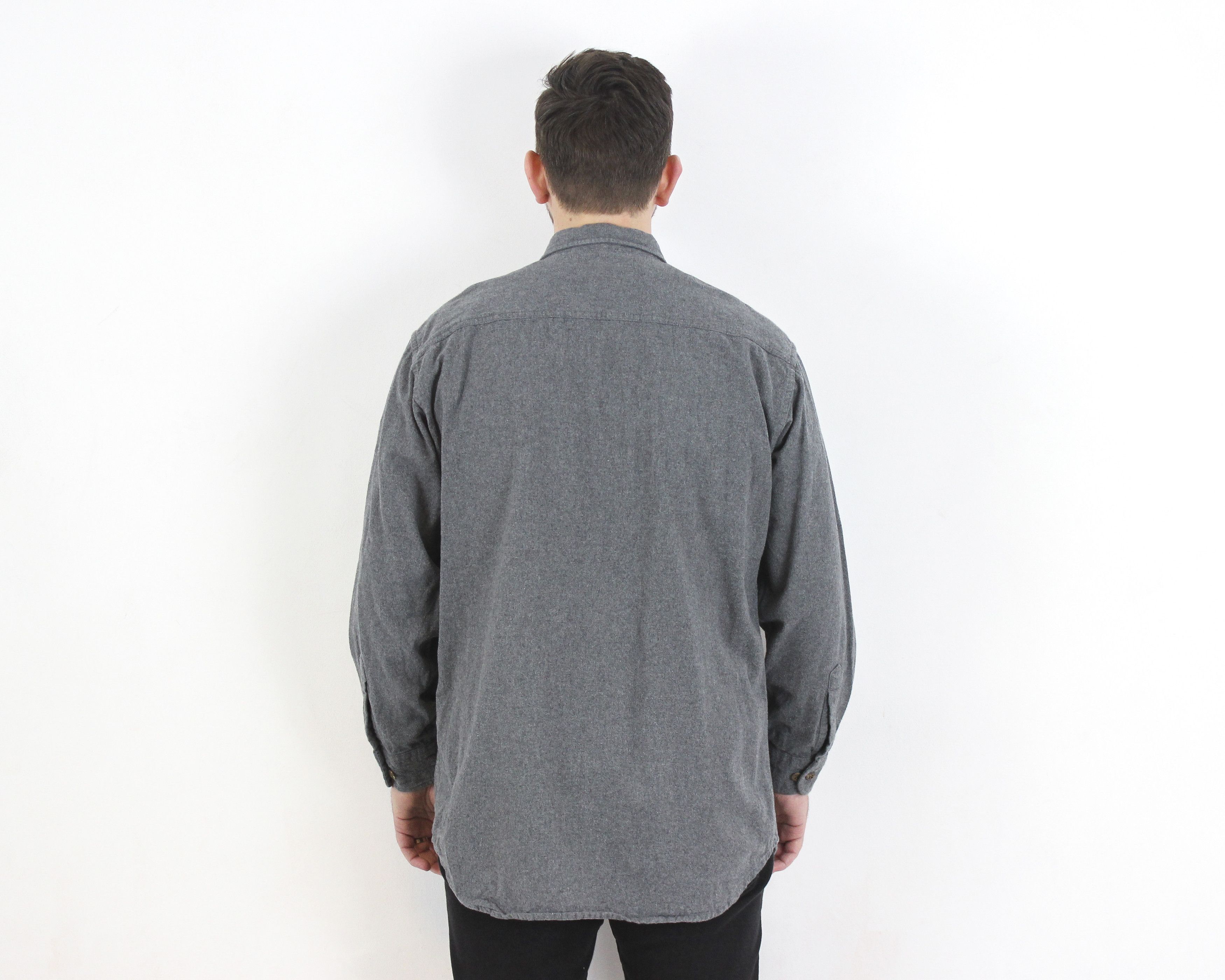 Vintage SR JOHN'S BAY Chamois Cloth Shirt Soft Cotton Button Up Size US L / EU 52-54 / 3 - 5 Preview