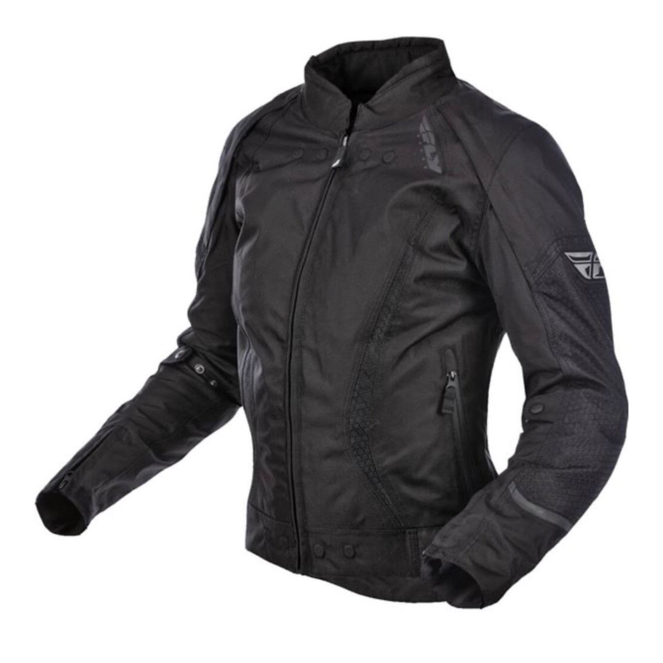 Harley Davidson FLY RACING Black Butane Armored Motorcycle Biker Jacket ...