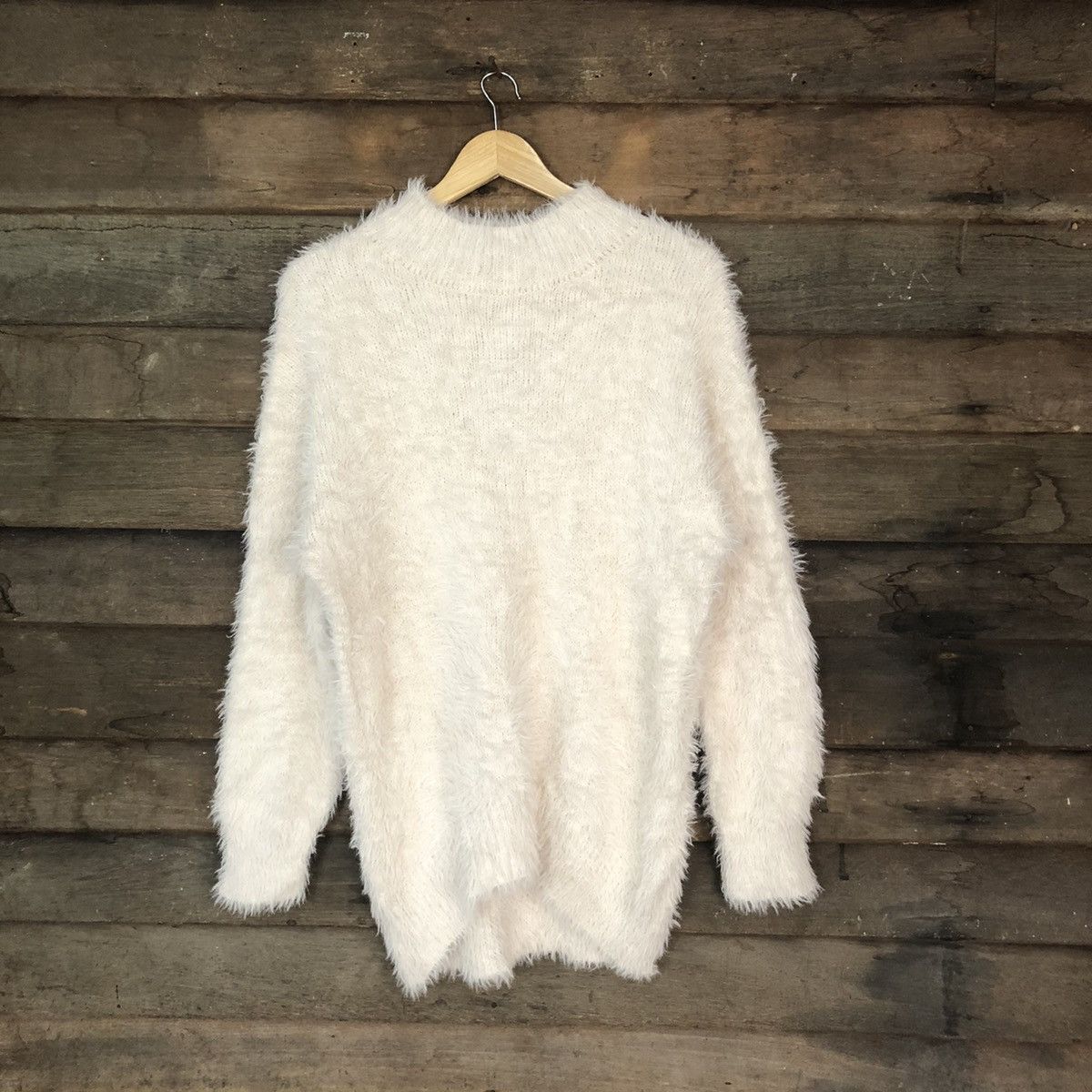 Aran Isles Knitwear × GU × Homespun Knitwear GU Pink Shag Shaggy Fur Mohair Knitwear #797 Size XL / US 12-14 / IT 48-50 - 1 Thumbnail