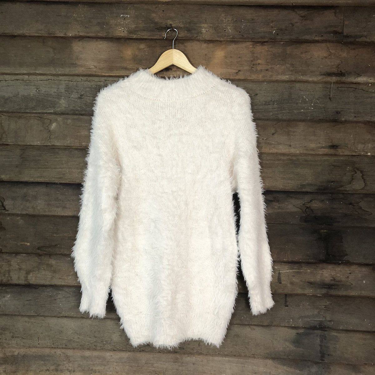 Aran Isles Knitwear × GU × Homespun Knitwear GU Pink Shag Shaggy Fur Mohair Knitwear #797 Size XL / US 12-14 / IT 48-50 - 9 Thumbnail
