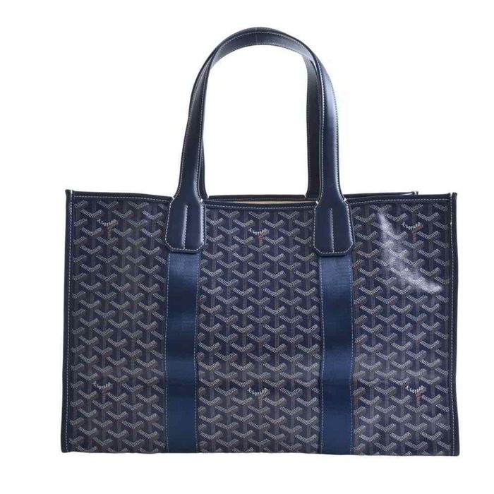 Goyard Goyard Villette Markage French Bulldog Tote Bag Blue PVC | Grailed