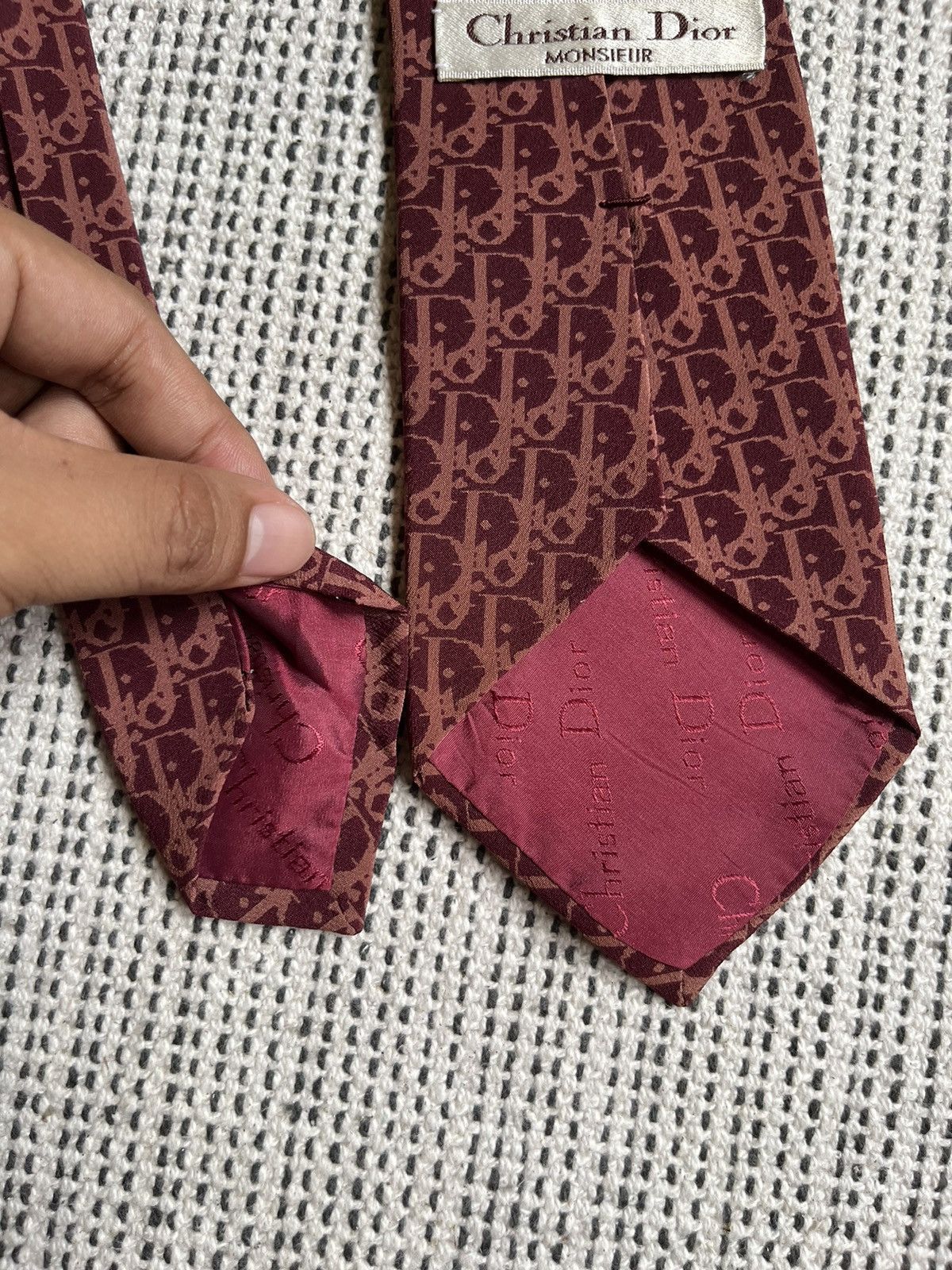 Christian Dior Monsieur × Dior Vintage Dior Oblique monogram tie Size ONE SIZE - 6 Thumbnail
