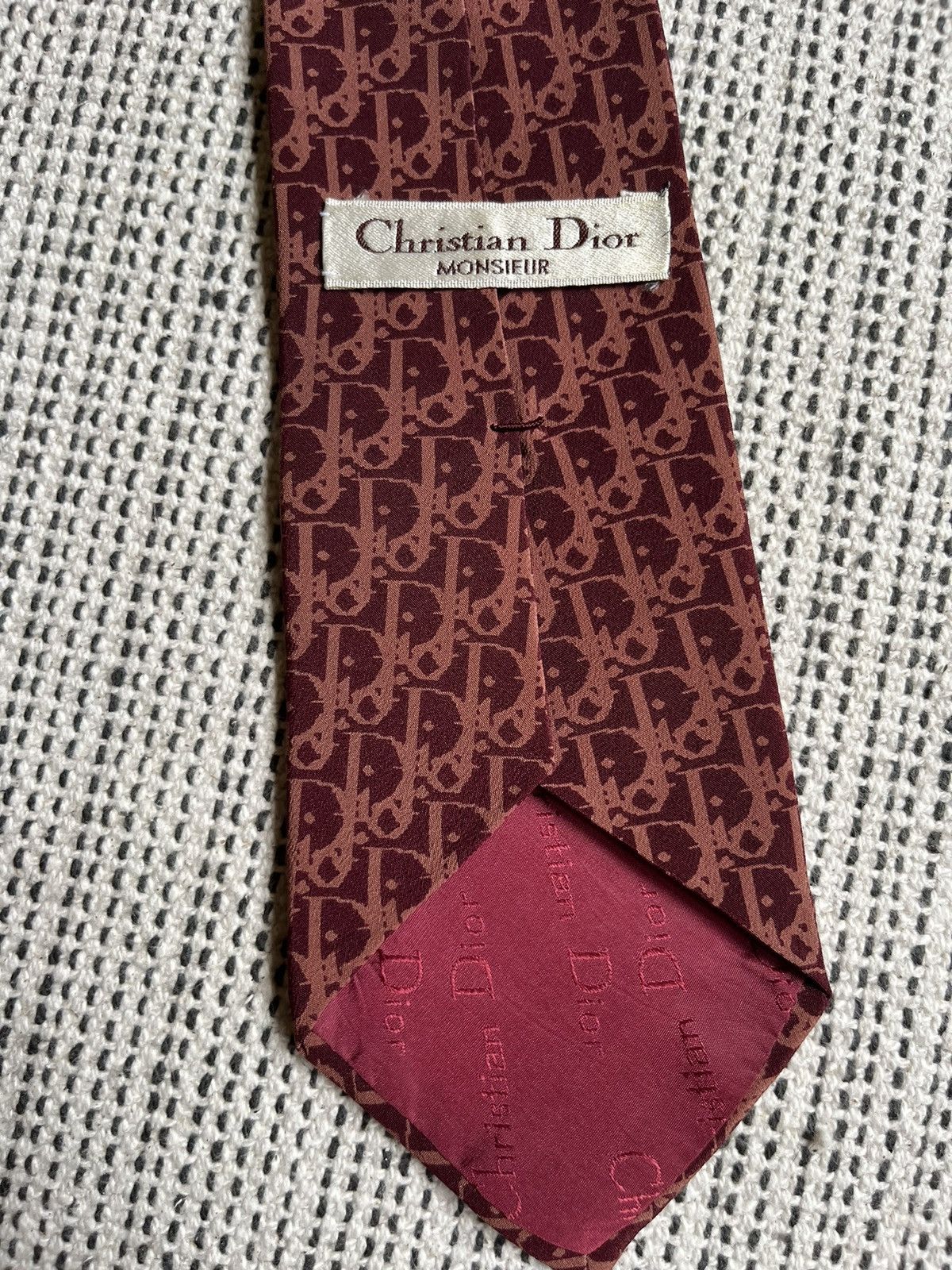 Christian Dior Monsieur × Dior Vintage Dior Oblique monogram tie Size ONE SIZE - 2 Thumbnail