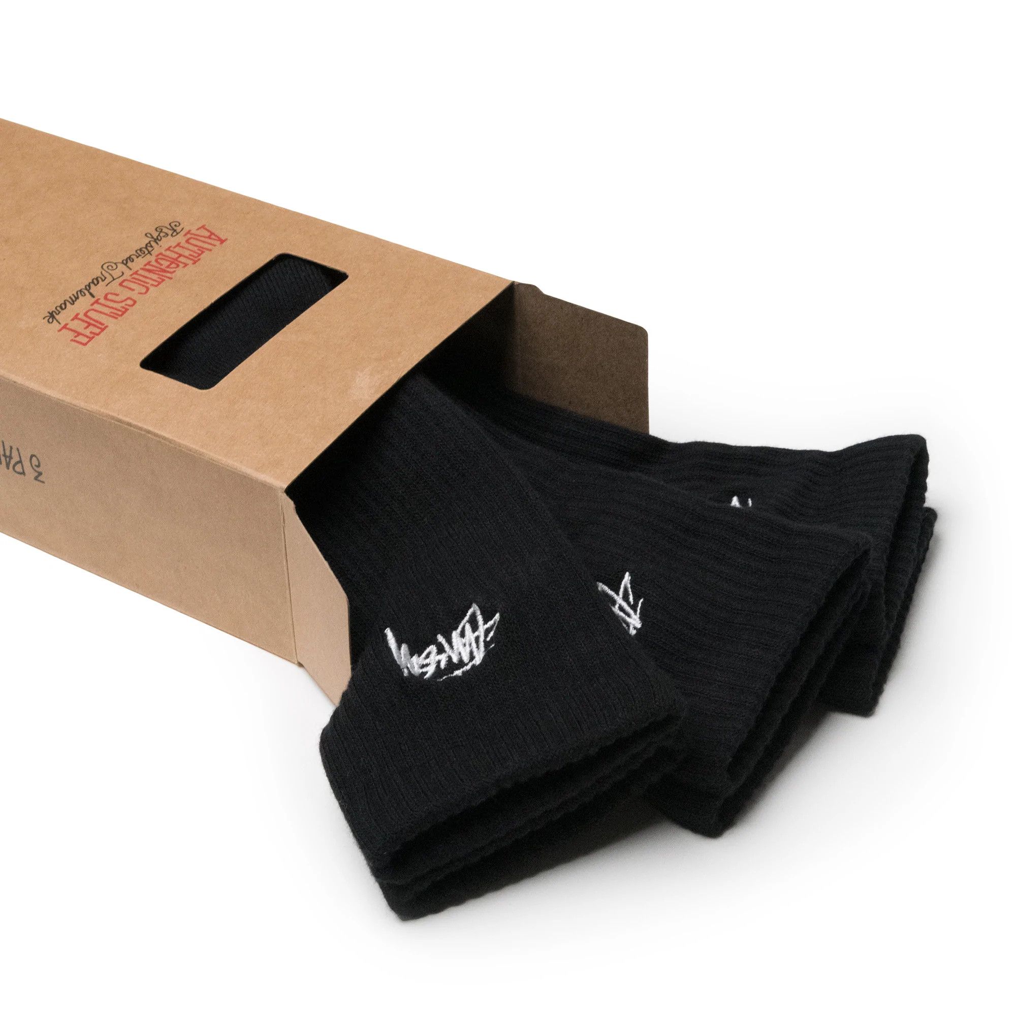 Stussy Stussy SOCKS CREW CALF HI SKATE - 3 PACK Black Size ONE SIZE - 3 Thumbnail