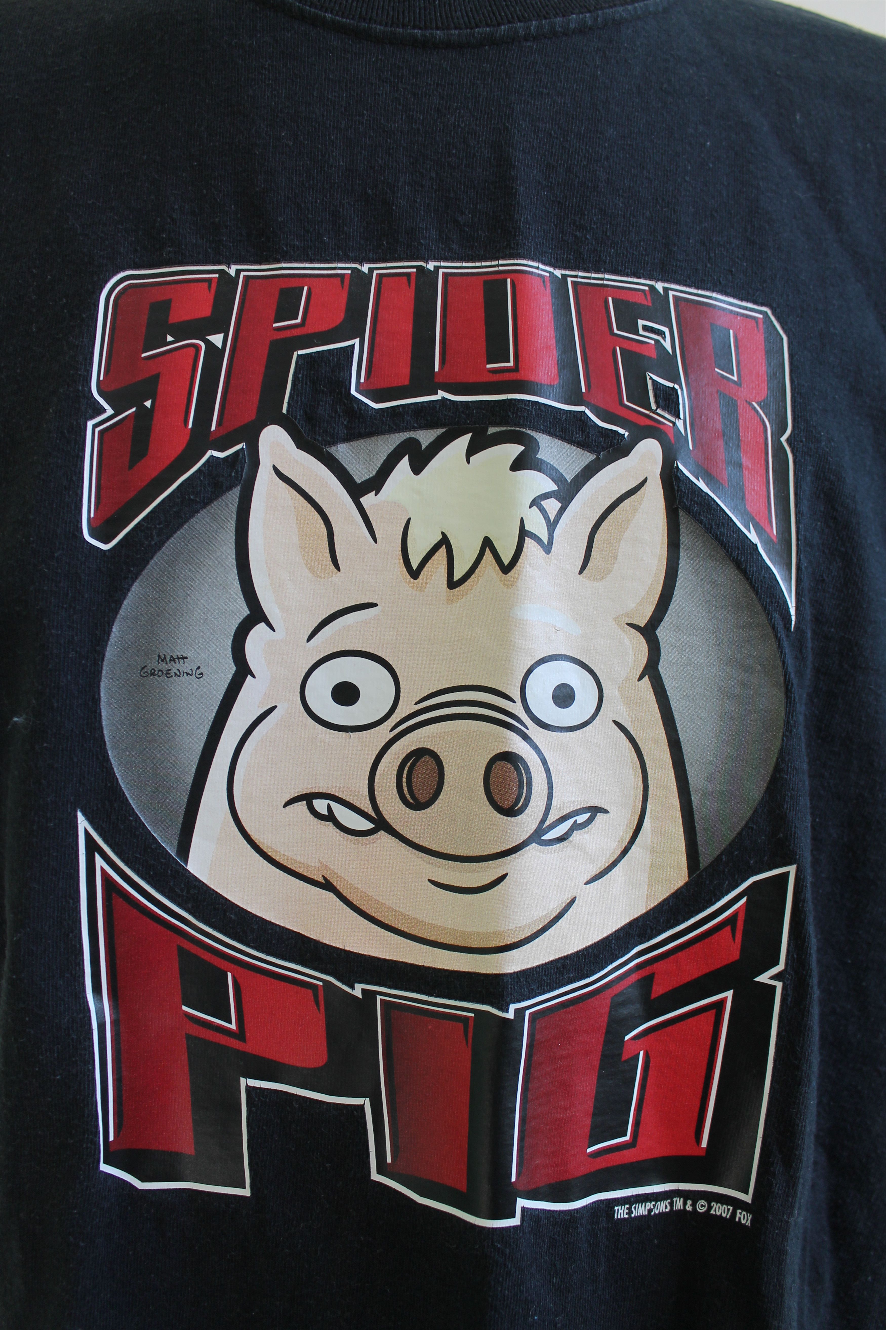The Simpsons 2007 The Simpsons Spider Pig Movie T shirt Heavy Cotton Size US L / EU 52-54 / 3 - 9 Thumbnail