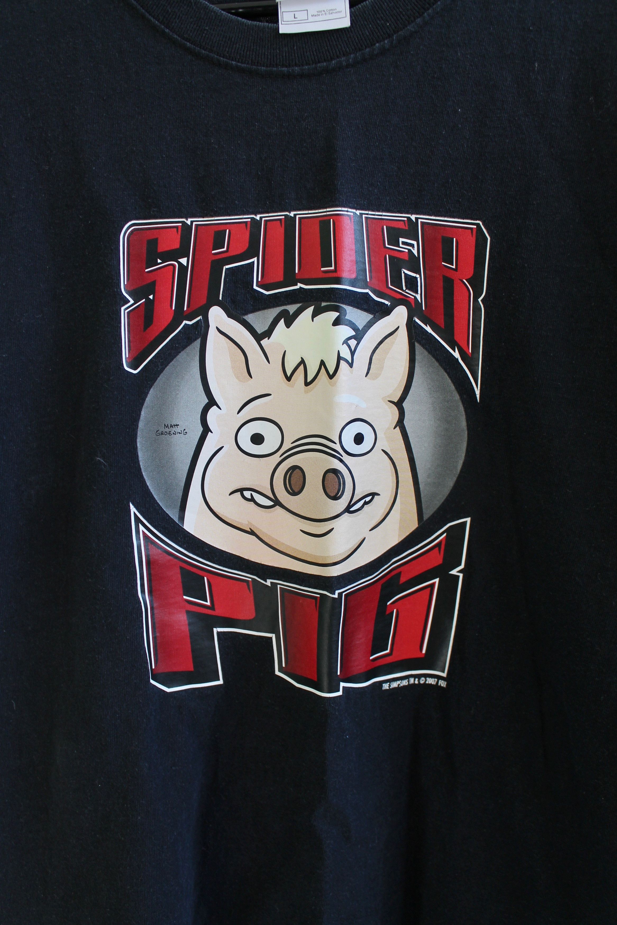 The Simpsons 2007 The Simpsons Spider Pig Movie T shirt Heavy Cotton Size US L / EU 52-54 / 3 - 2 Thumbnail