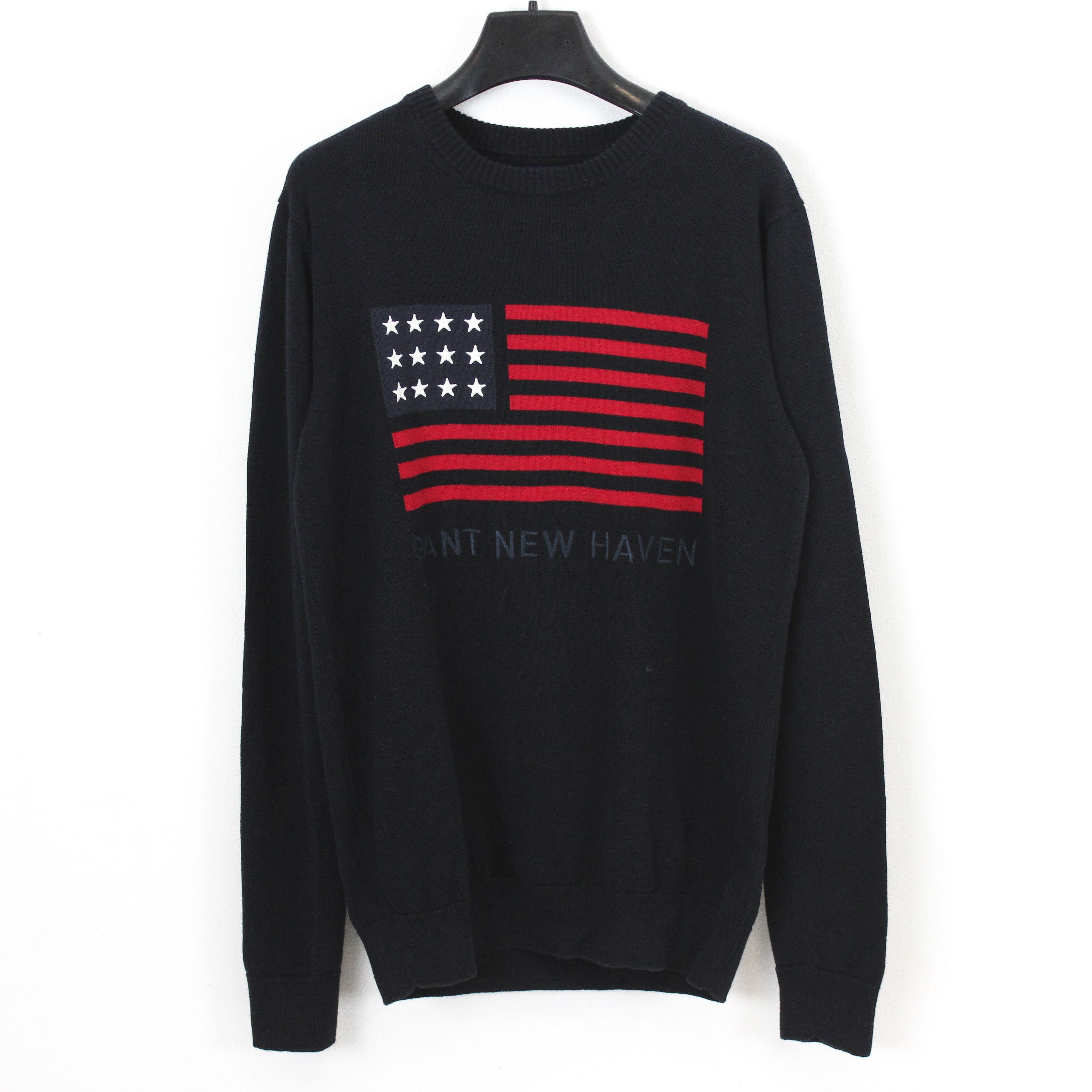 Gant New Haven USA Flag Sweater Red Jumper Sweatshirt Pullover Size US S / EU 44-46 / 1 - 1 Thumbnail