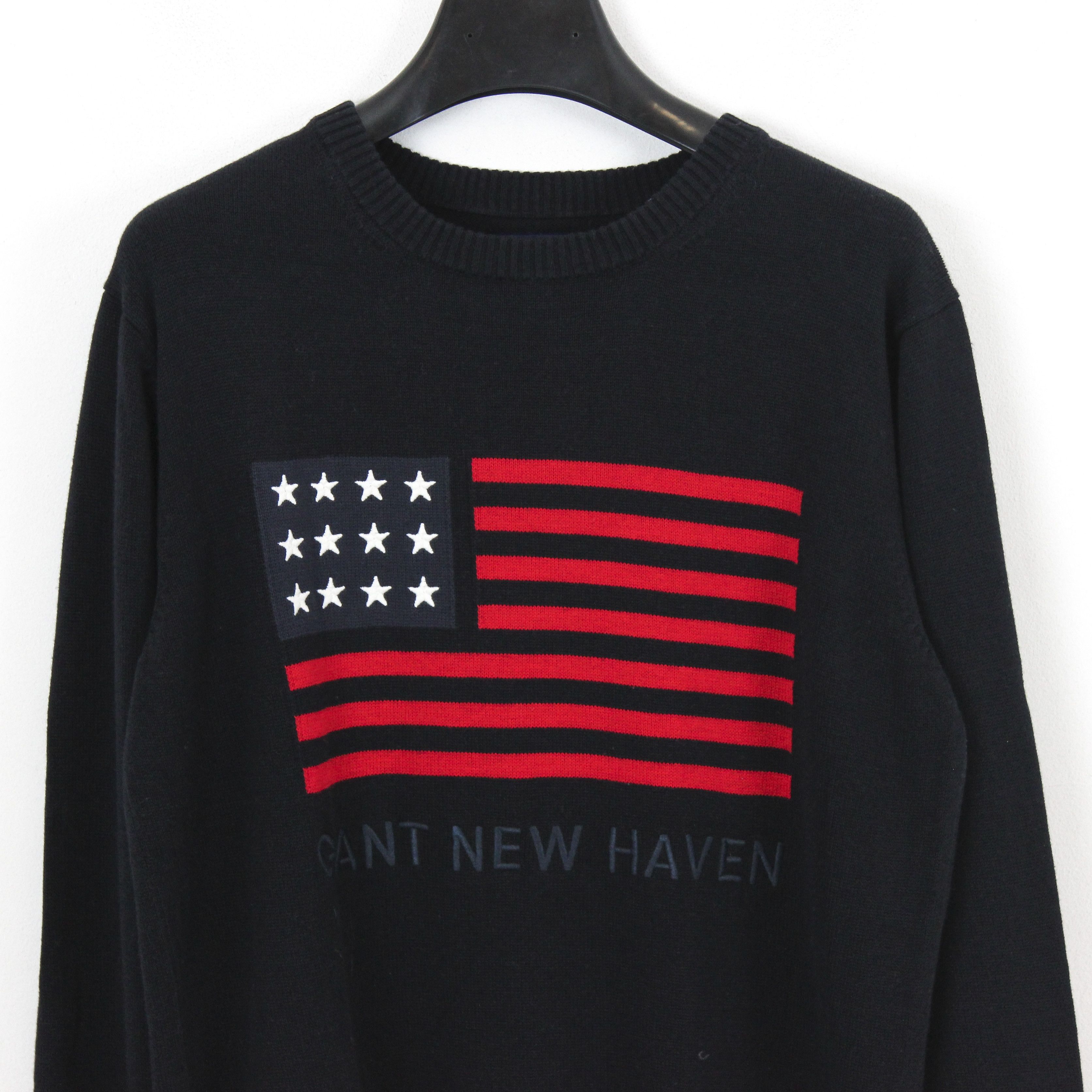 Gant New Haven USA Flag Sweater Red Jumper Sweatshirt Pullover Size US S / EU 44-46 / 1 - 2 Thumbnail