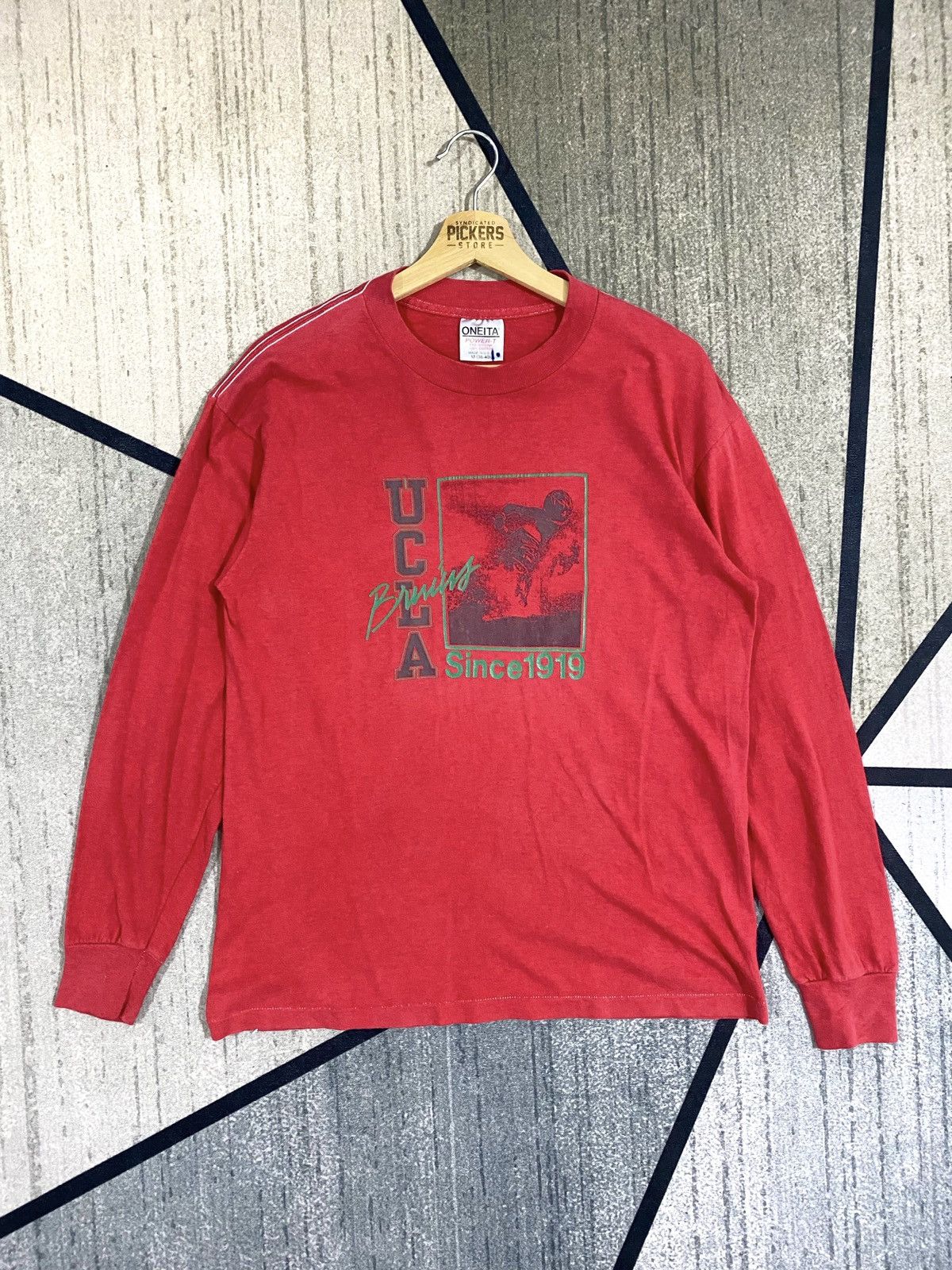 Vintage Vintage 90s UCLA Bruins Longsleeves tee Small logo Medium Size US M / EU 48-50 / 2 - 1 Thumbnail