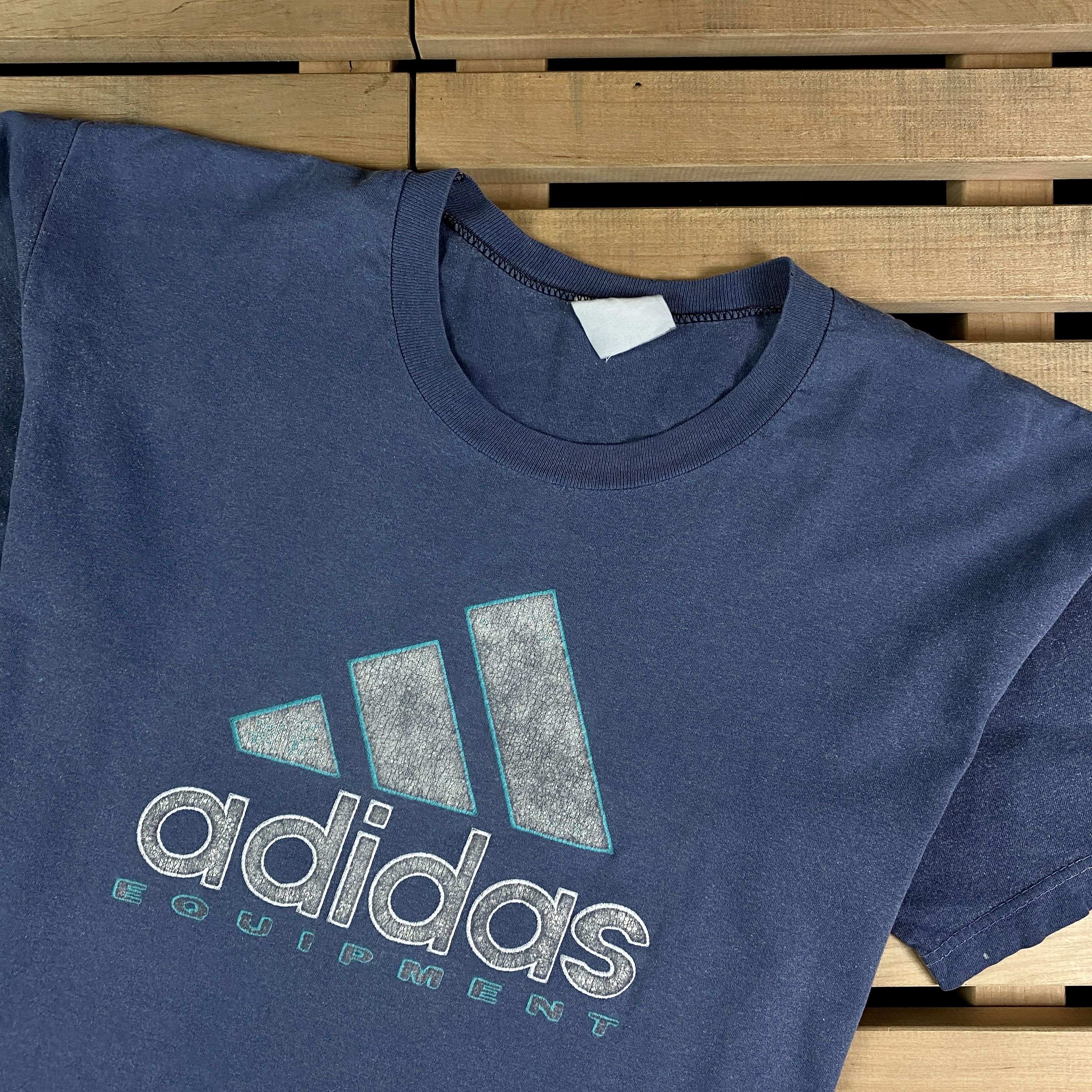 Adidas × Vintage Mens Vintage T Shirt Adidas Equipment Size XL Size US XL / EU 56 / 4 - 2 Thumbnail