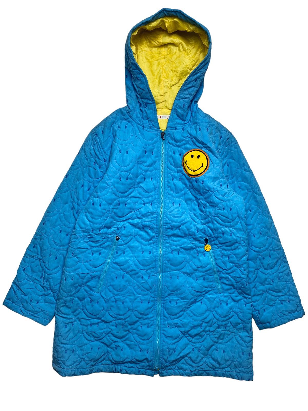Hysteric Glamour 1990s Angel Blue - Stitched Smile Long Jacket Size US M / EU 48-50 / 2 - 9 Thumbnail