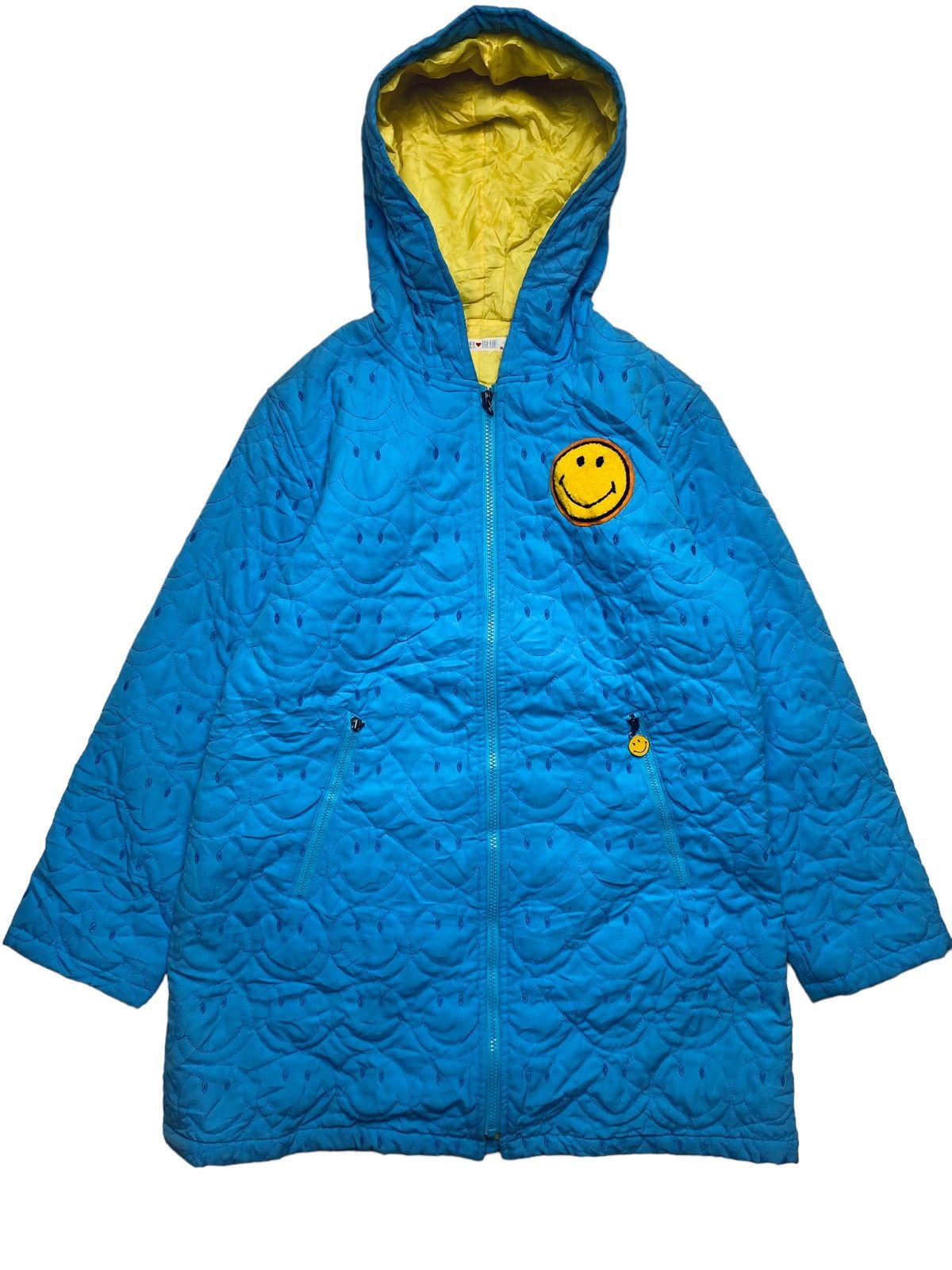 Hysteric Glamour 1990s Angel Blue - Stitched Smile Long Jacket Size US M / EU 48-50 / 2 - 4 Thumbnail