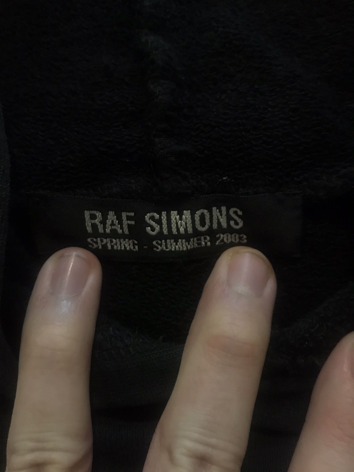 Raf simons shark hoodie best sale