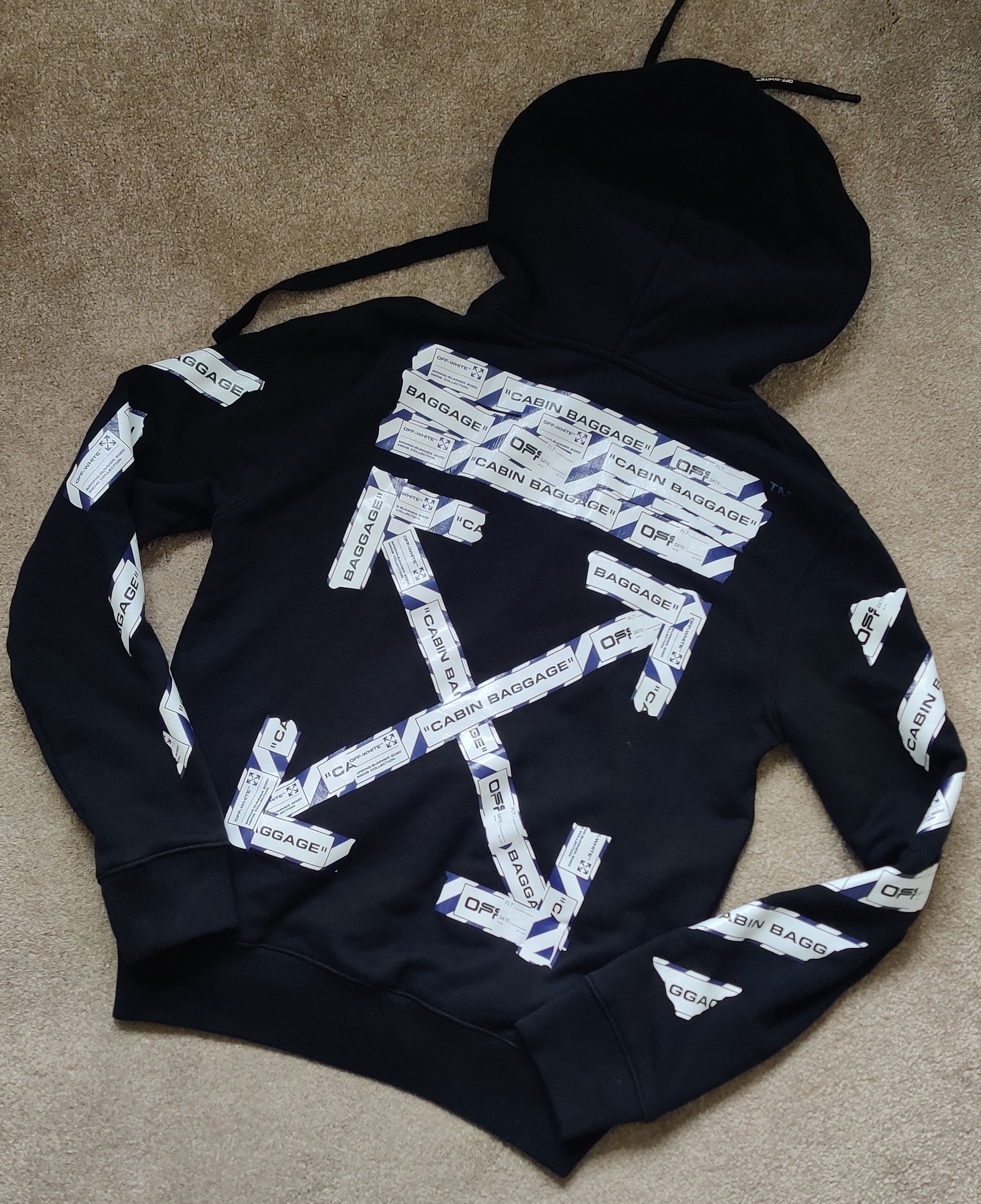 OffWhite OffWhite Cabin Baggage Zip Hoodie Grailed