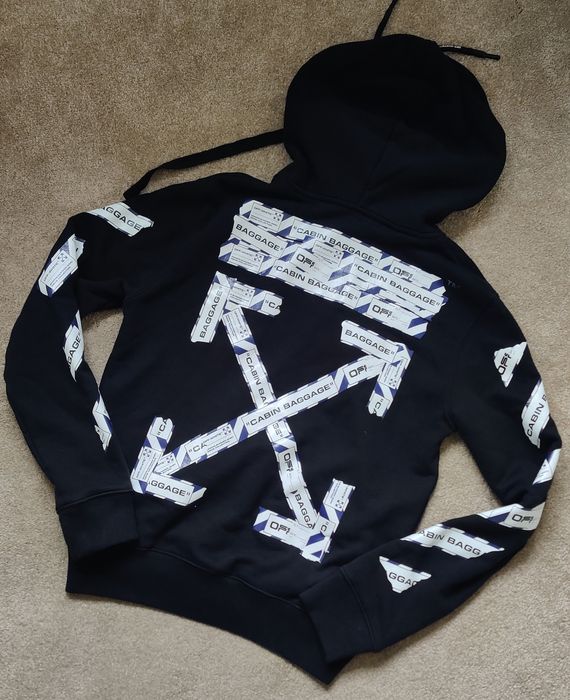 OffWhite OffWhite Cabin Baggage Zip Hoodie Grailed
