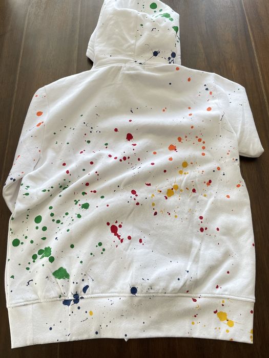 Polo ralph lauren paint splatter online hoodie