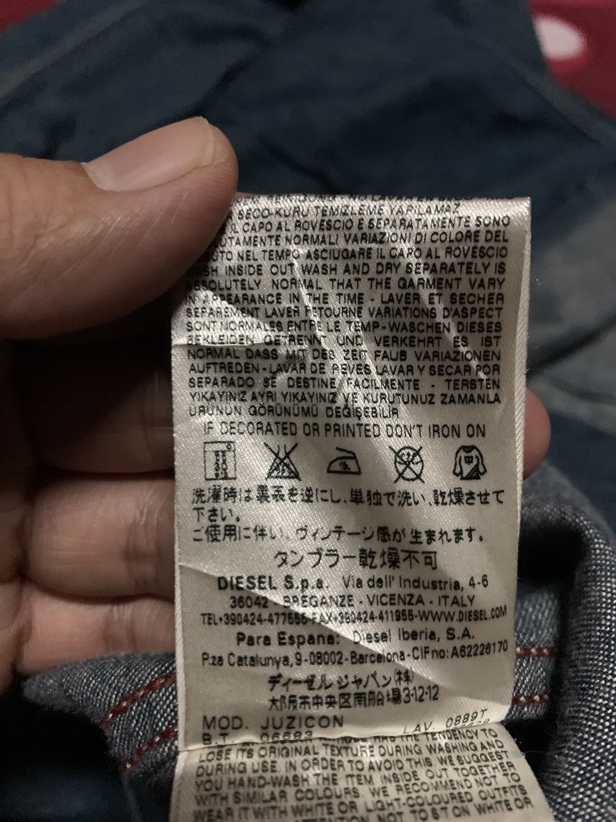 Diesel Nice Diesel Denim Jacket Size US L / EU 52-54 / 3 - 10 Thumbnail