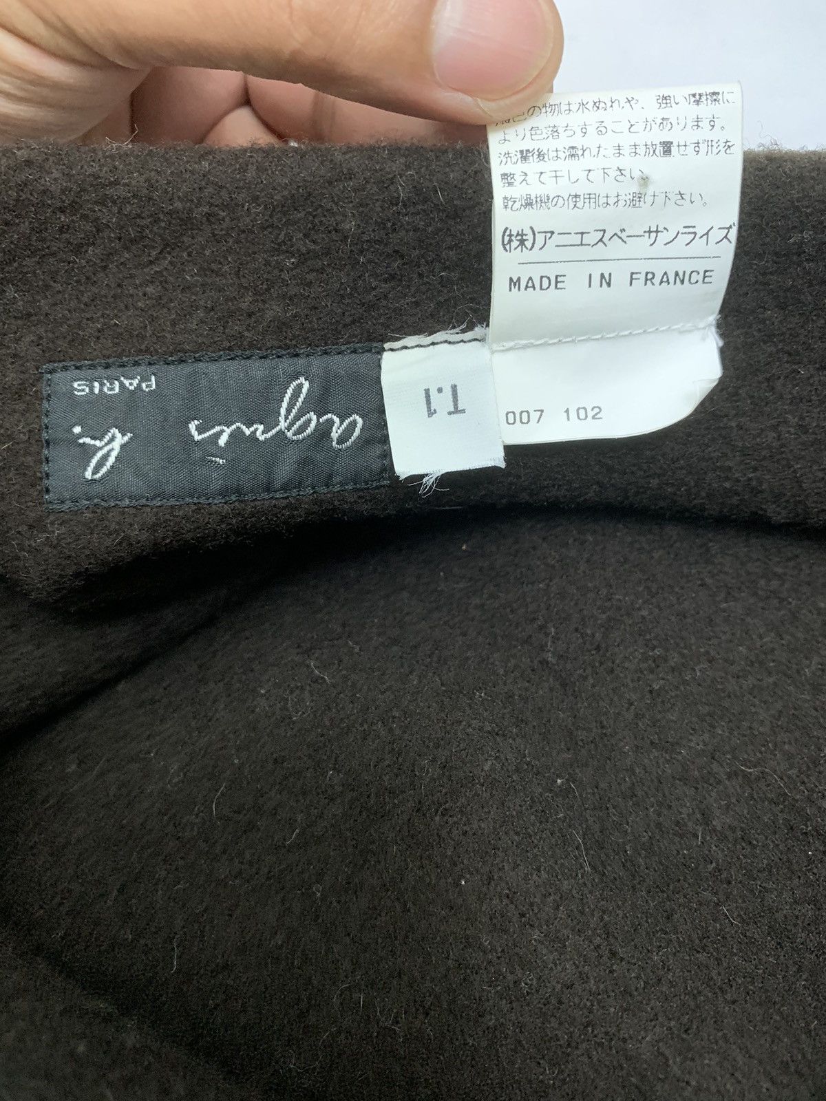 Issey Miyake AGNES B. VINTAGE STYLE APPLE HAT/FLAT HAT Size ONE SIZE - 5 Thumbnail