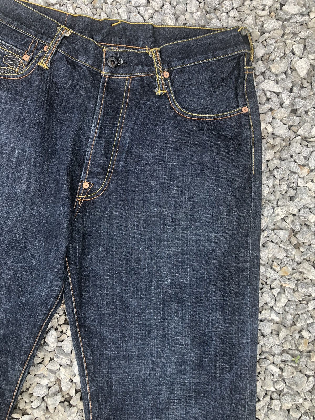 RMC Jeans Red Monkey Company Embroidered Jeans Selvedge Denim Size US 33 - 6 Thumbnail