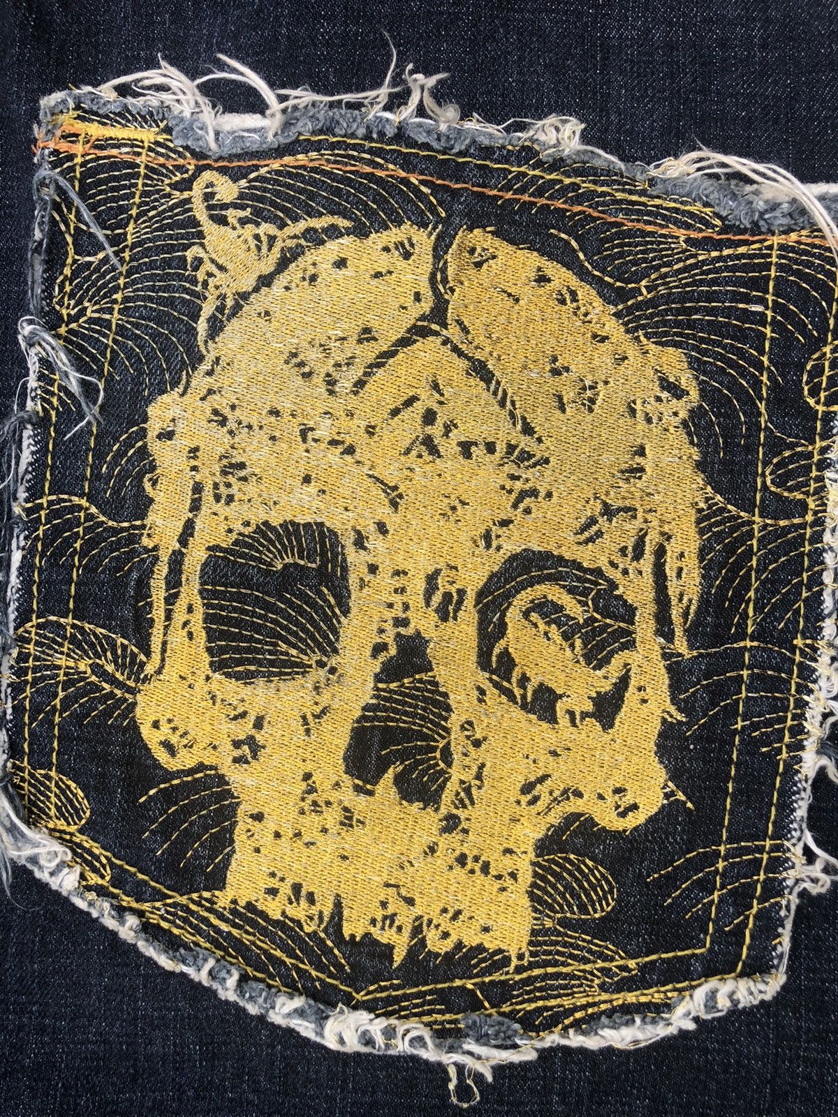 RMC Jeans Red Monkey Company Embroidered Jeans Selvedge Denim Size US 33 - 16 Thumbnail