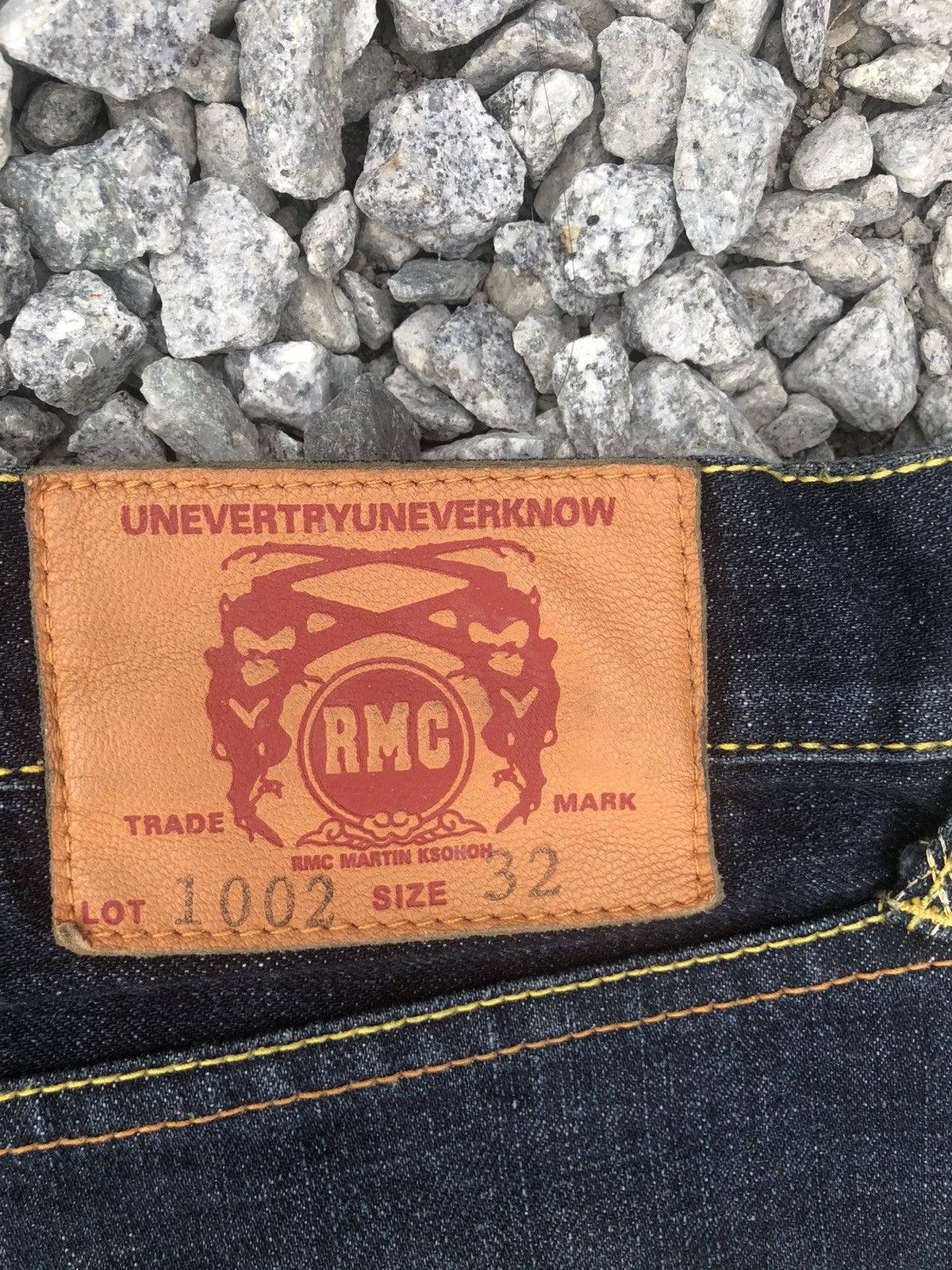 RMC Jeans Red Monkey Company Embroidered Jeans Selvedge Denim Size US 33 - 15 Thumbnail