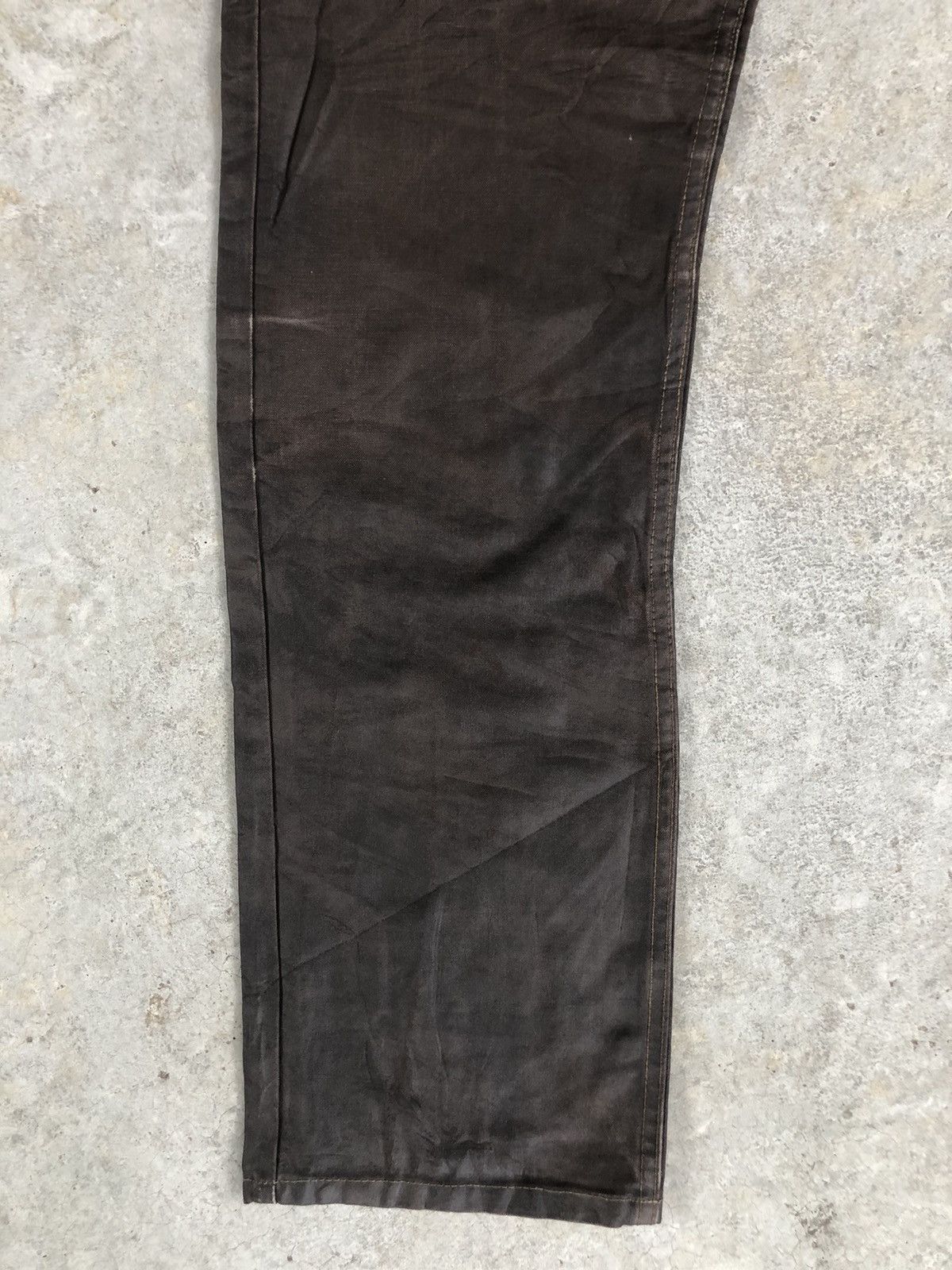 If Six Was Nine Vintage Levi’s Waxed Coated Jeans Distressed Jeans Size US 30 / EU 46 - 6 Thumbnail