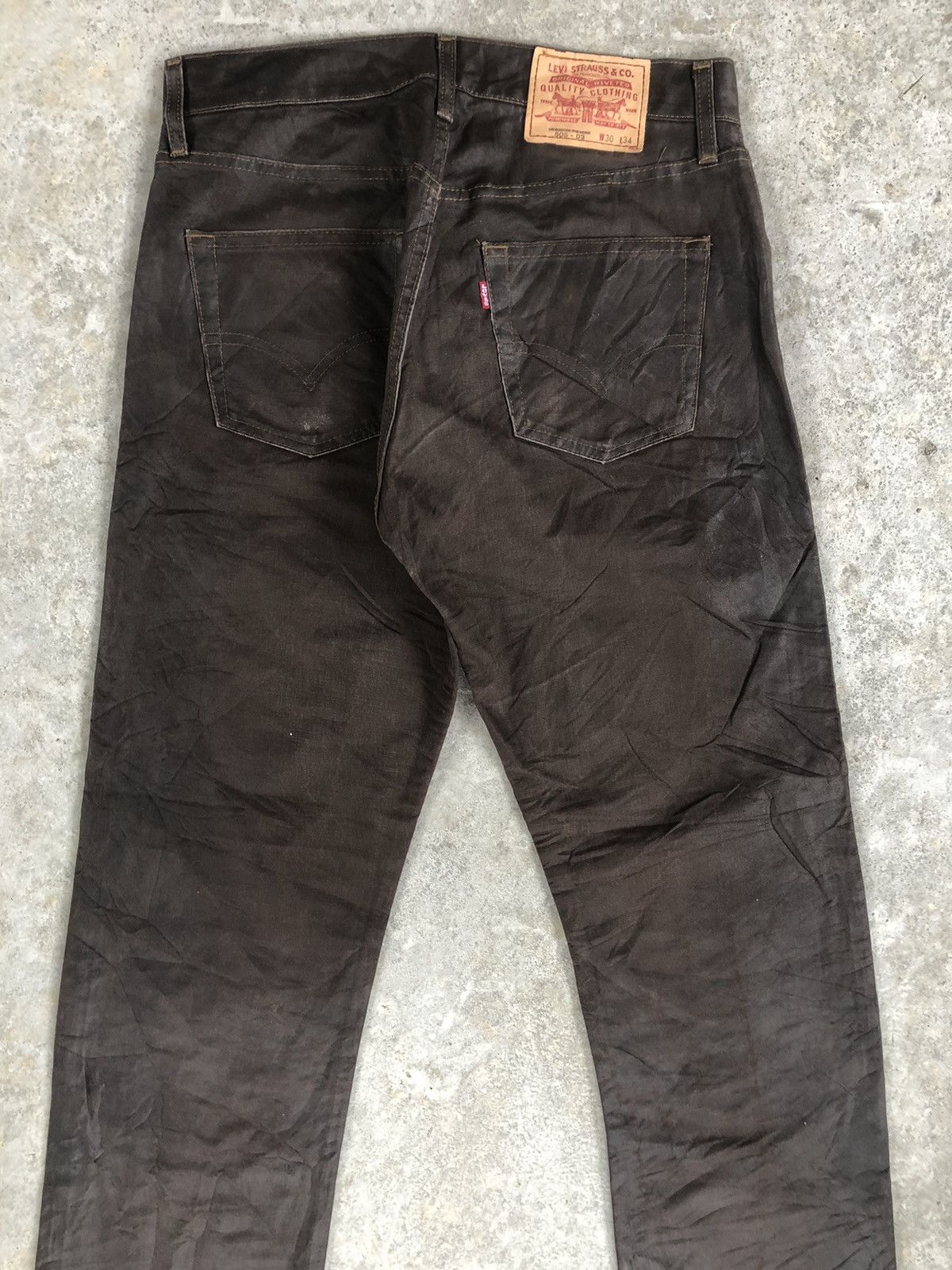If Six Was Nine Vintage Levi’s Waxed Coated Jeans Distressed Jeans Size US 30 / EU 46 - 8 Thumbnail