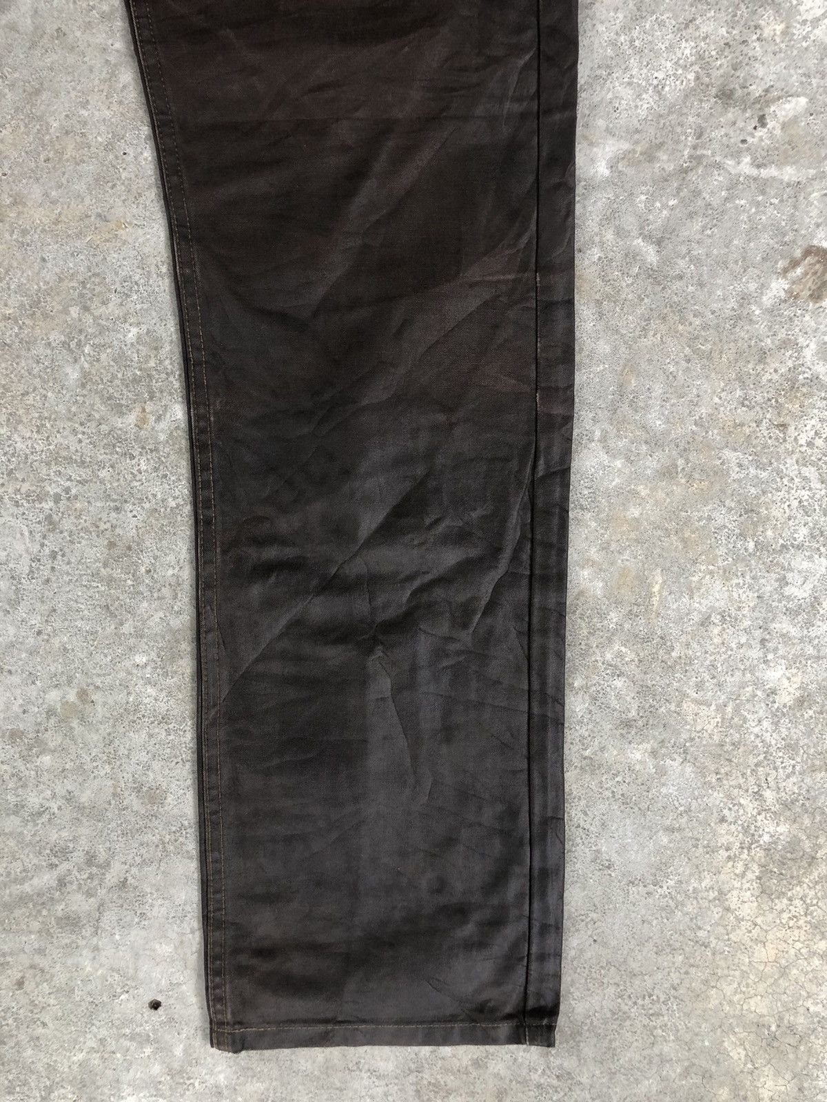 If Six Was Nine Vintage Levi’s Waxed Coated Jeans Distressed Jeans Size US 30 / EU 46 - 7 Thumbnail