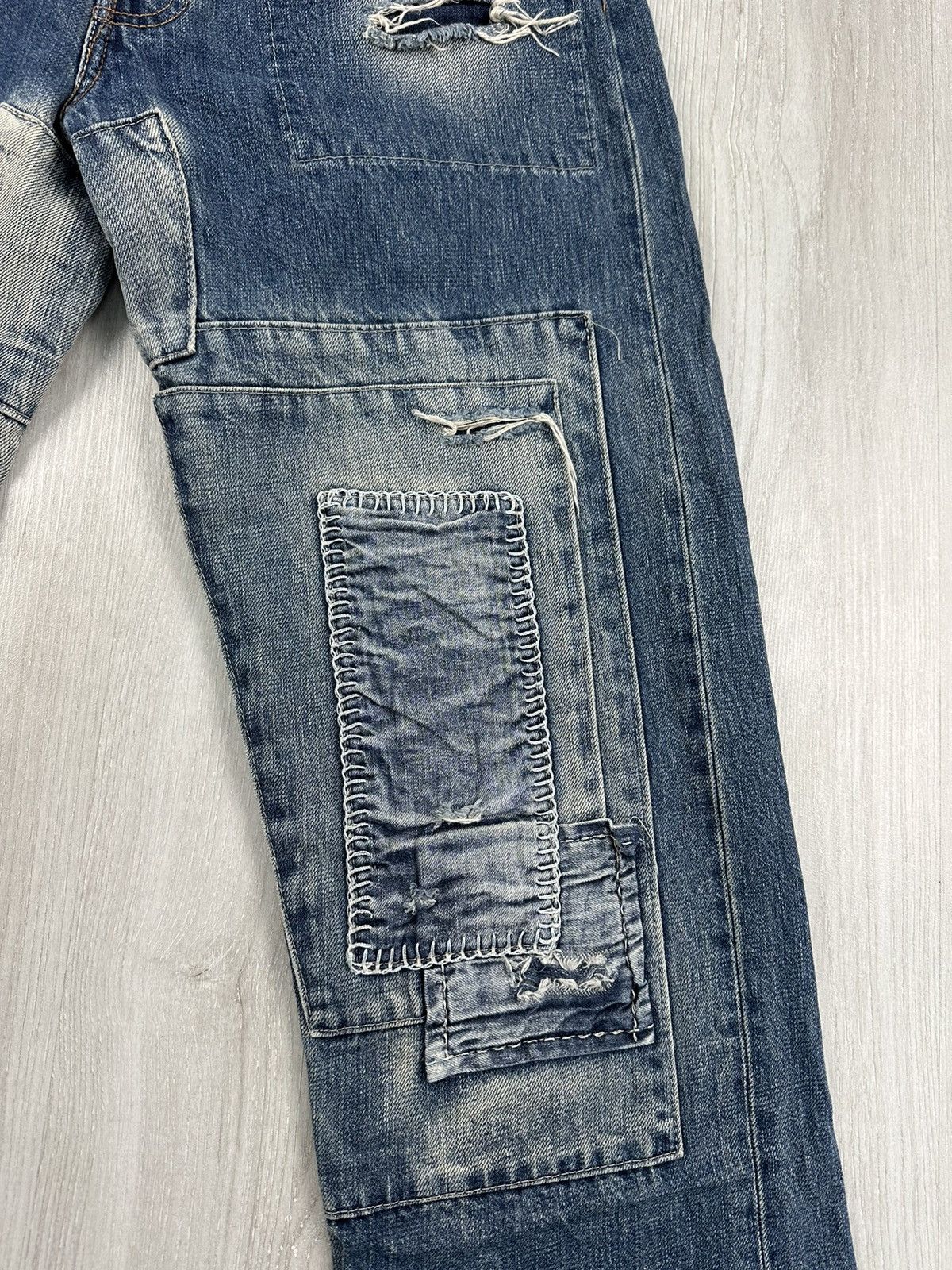 Levi's Vintage Clothing Levis 501 Patch Work Denim Jeans Size 32 Americana Size US 32 / EU 48 - 5 Thumbnail