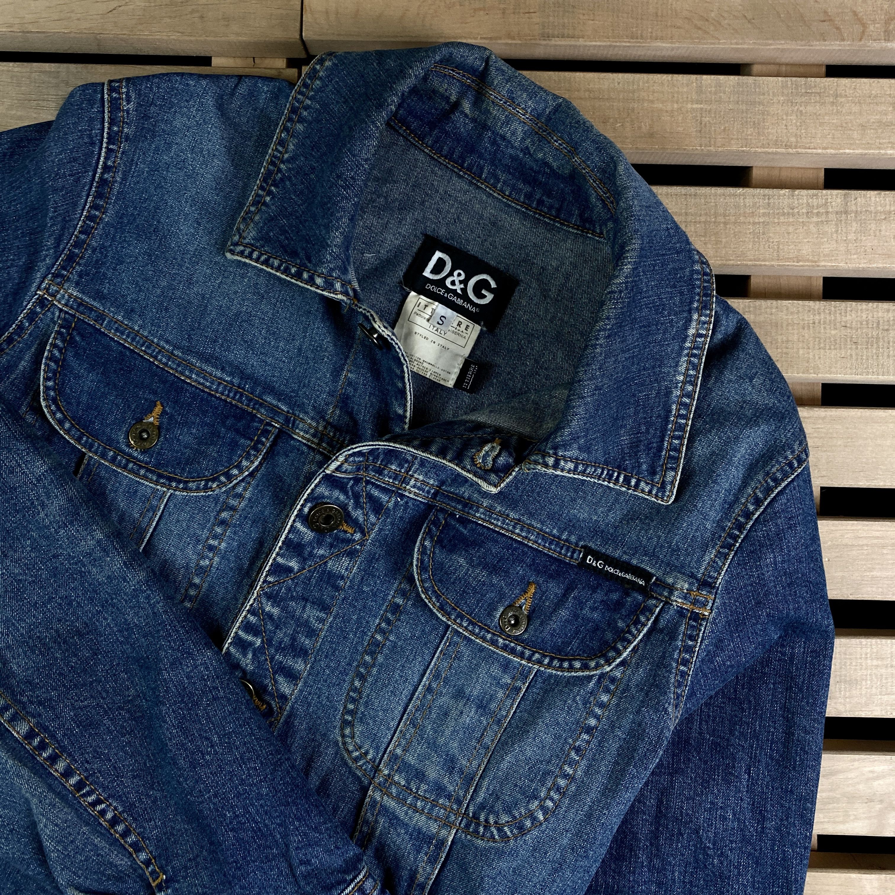 Dolce & Gabbana × Vintage Womens Denim Jacket Dolce Gabbana Size S Size S / US 4 / IT 40 - 2 Thumbnail