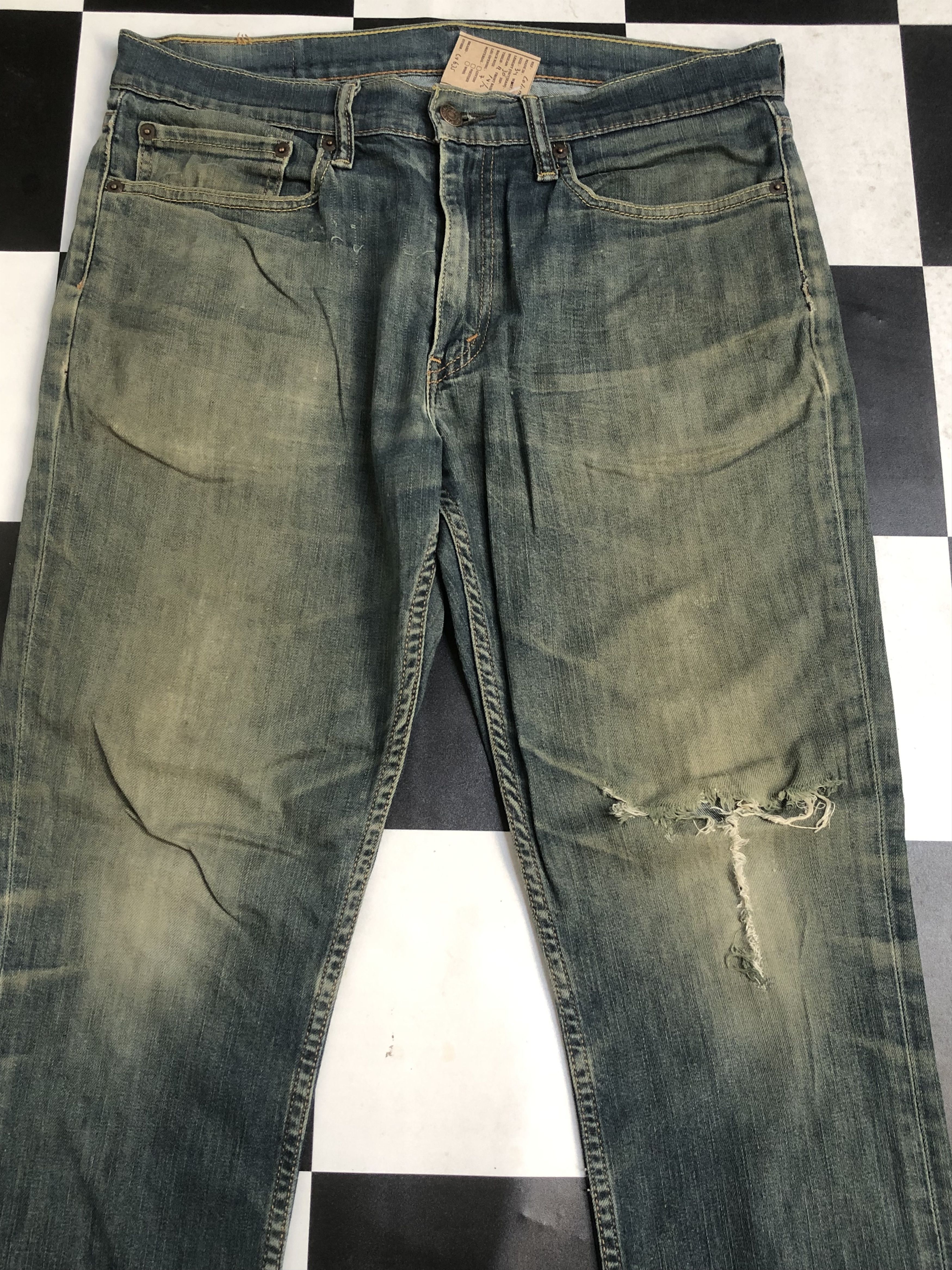 Levi's × Vintage Vintage Levis 511 Distressed Denim Jeans L635 Size US 34 / EU 50 - 3 Thumbnail