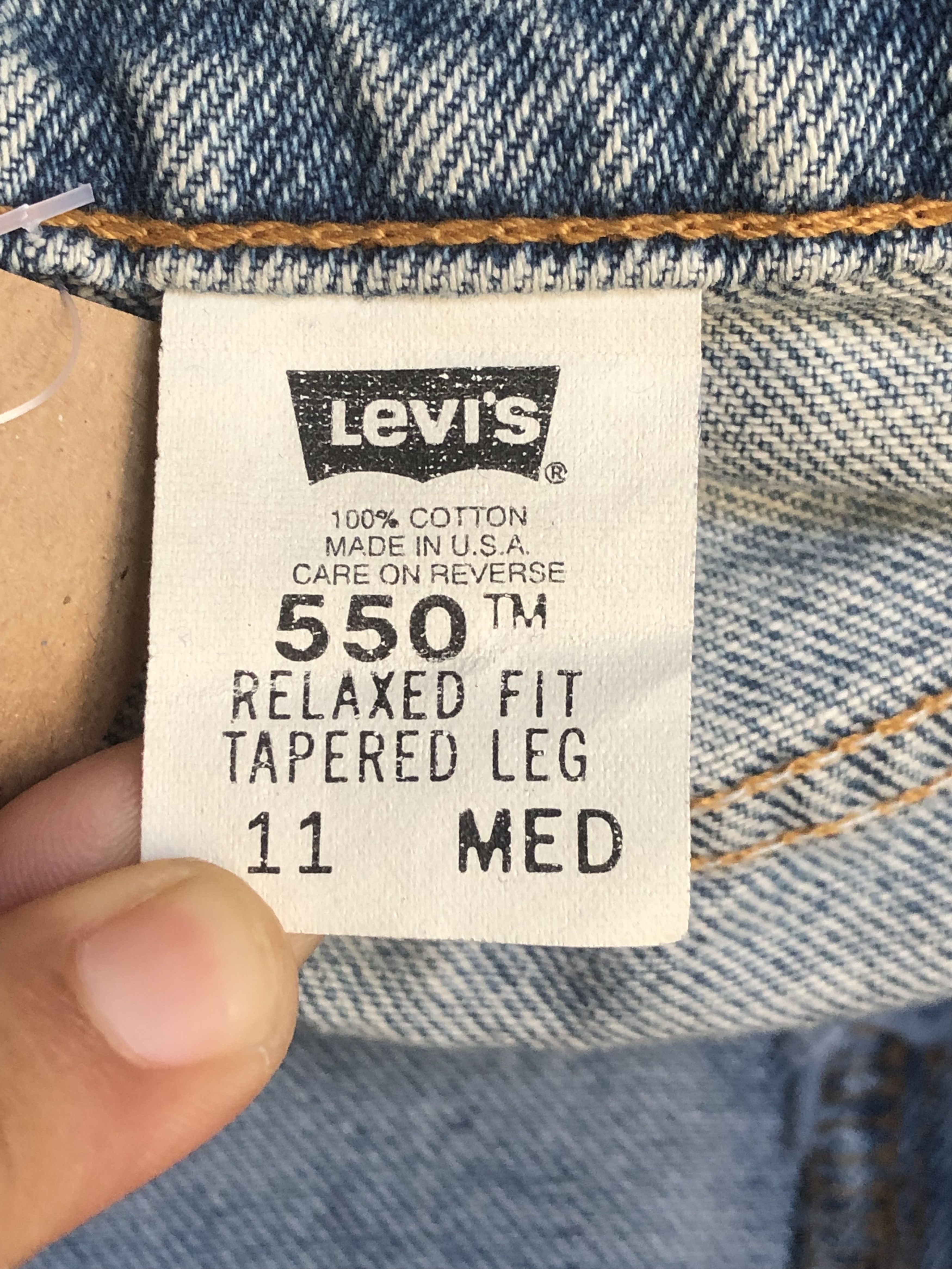 Levi's Vintage Levis 550 Tapered Leg Jeans - L631 Size US 30 / EU 46 - 12 Thumbnail