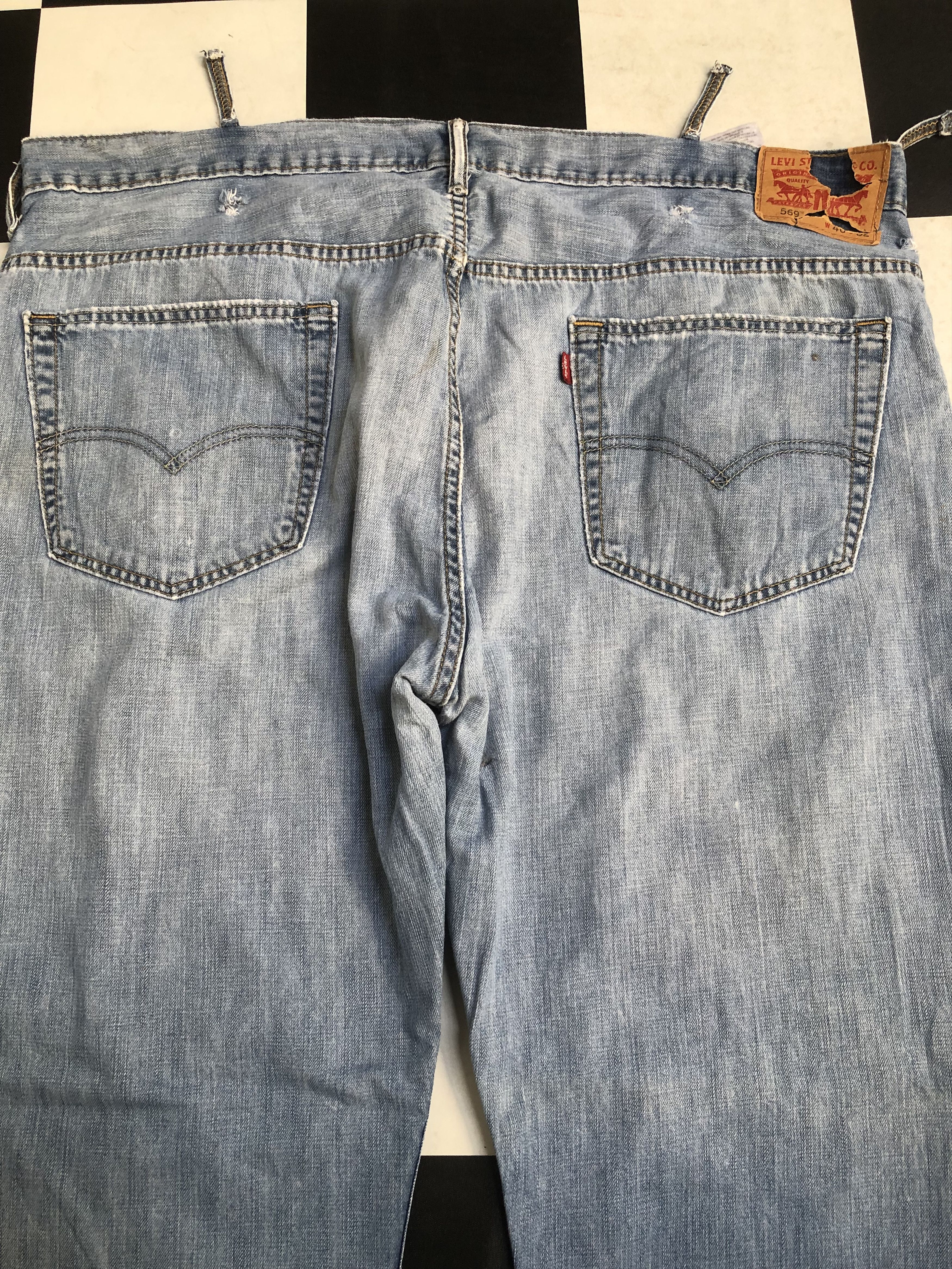 Levi's × Vintage Vintage Levis 569 Faded Denim Jeans L637 Size US 44 / EU 60 - 7 Thumbnail