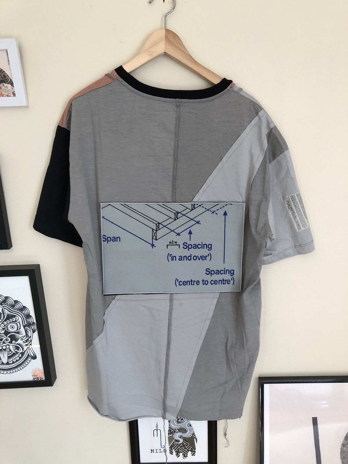 A-COLD-WALL* A Cold Wall ACW Velcro patch geometry t-shirt Size US L / EU 52-54 / 3 - 2 Thumbnail