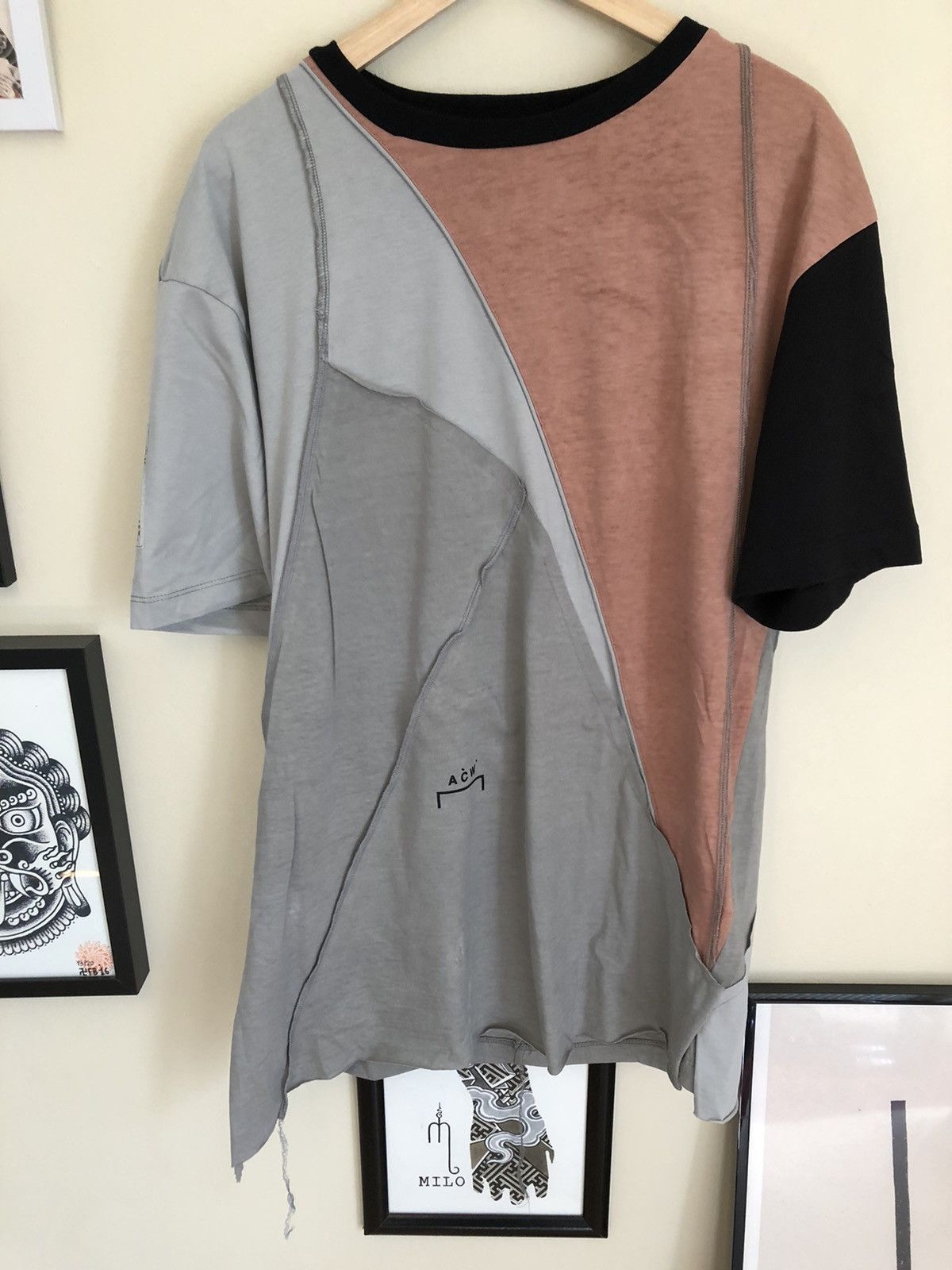 A-COLD-WALL* A Cold Wall ACW Velcro patch geometry t-shirt Size US L / EU 52-54 / 3 - 1 Thumbnail