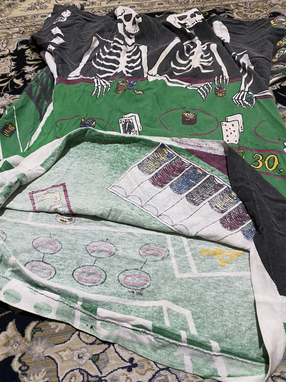 Grateful Dead × Vintage RARE! 92’ Grateful Dead Ovp Tshirt Dice Skull Playing Casino Size US L / EU 52-54 / 3 - 12 Thumbnail