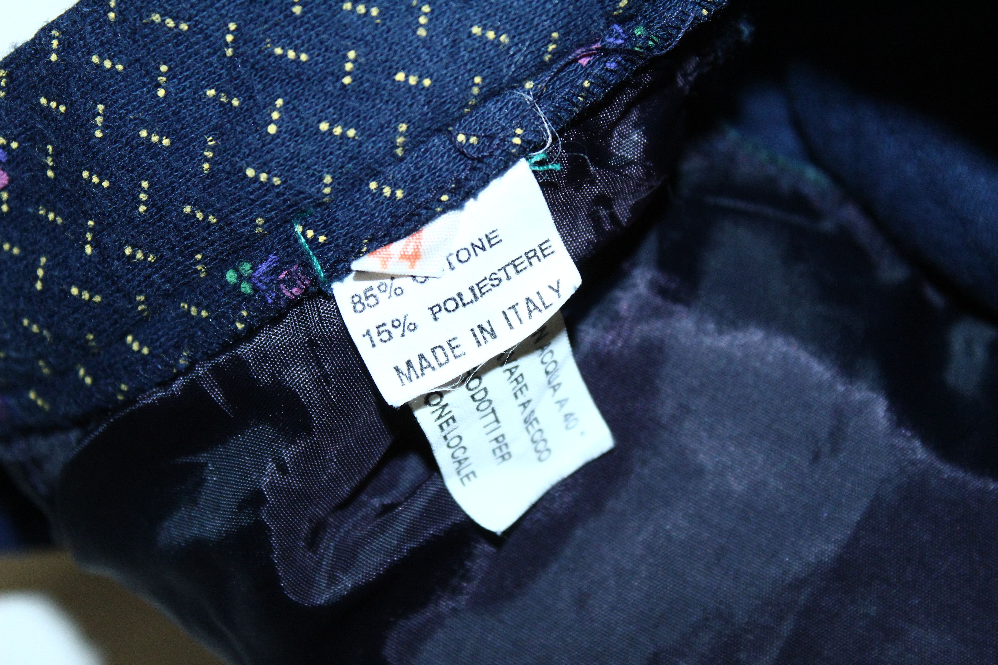 Vintage Johnny Lambs Cotton Blend Jaquard Tricot tapered Pants Size 28" / US 6 / IT 42 - 3 Thumbnail