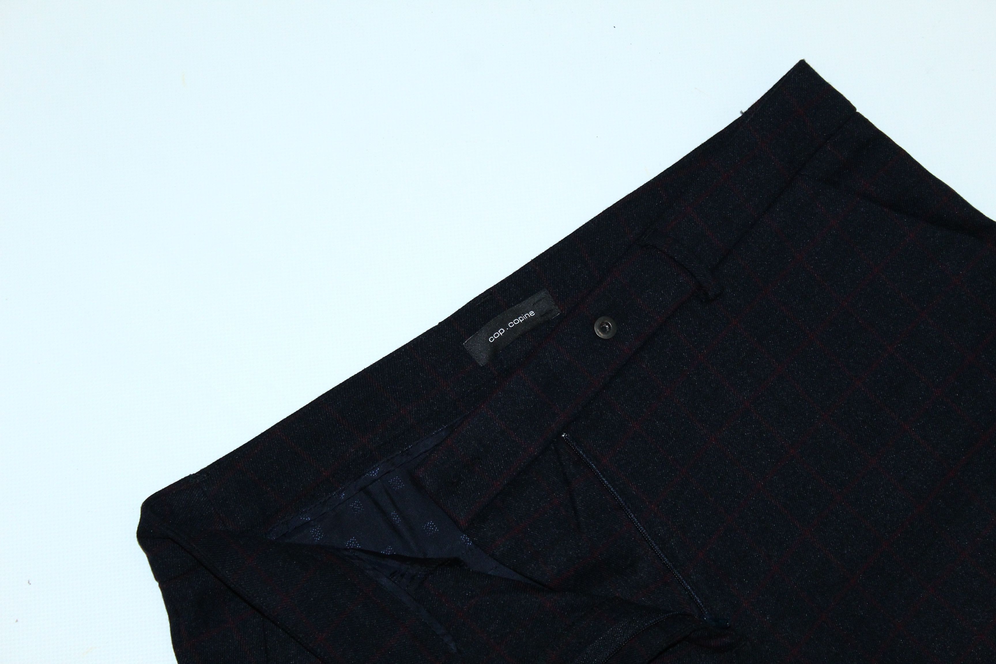 Cop Copine COP.COPINE Cropp Dress Pants Pinstripe Flat Front Wide Leg Size 30" / US 8 / IT 44 - 5 Thumbnail