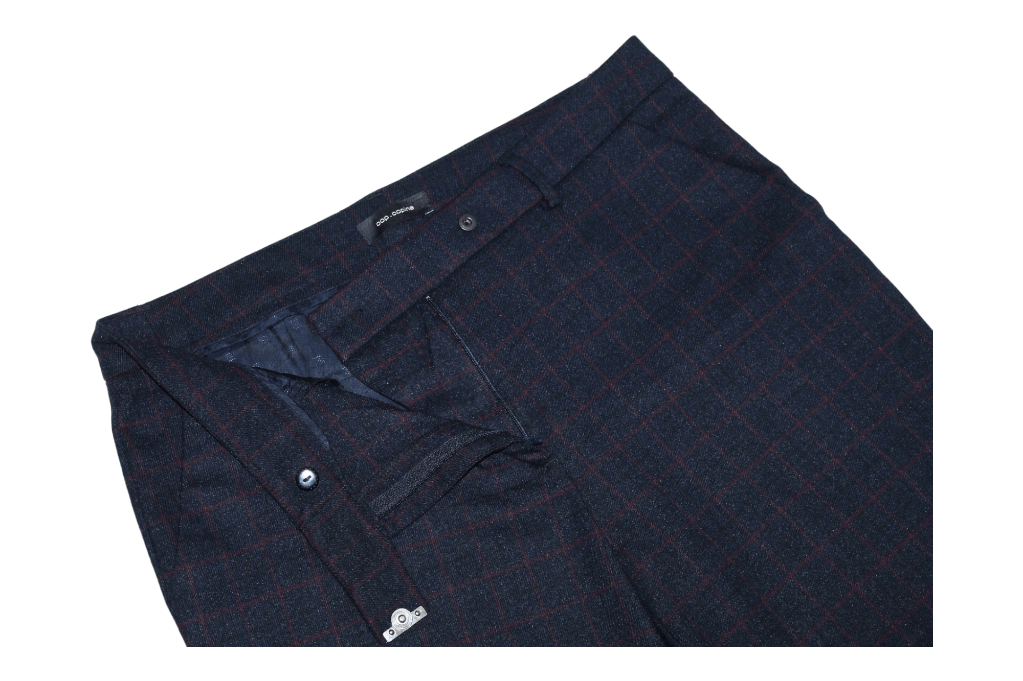 Cop Copine COP.COPINE Cropp Dress Pants Pinstripe Flat Front Wide Leg Size 30" / US 8 / IT 44 - 2 Thumbnail