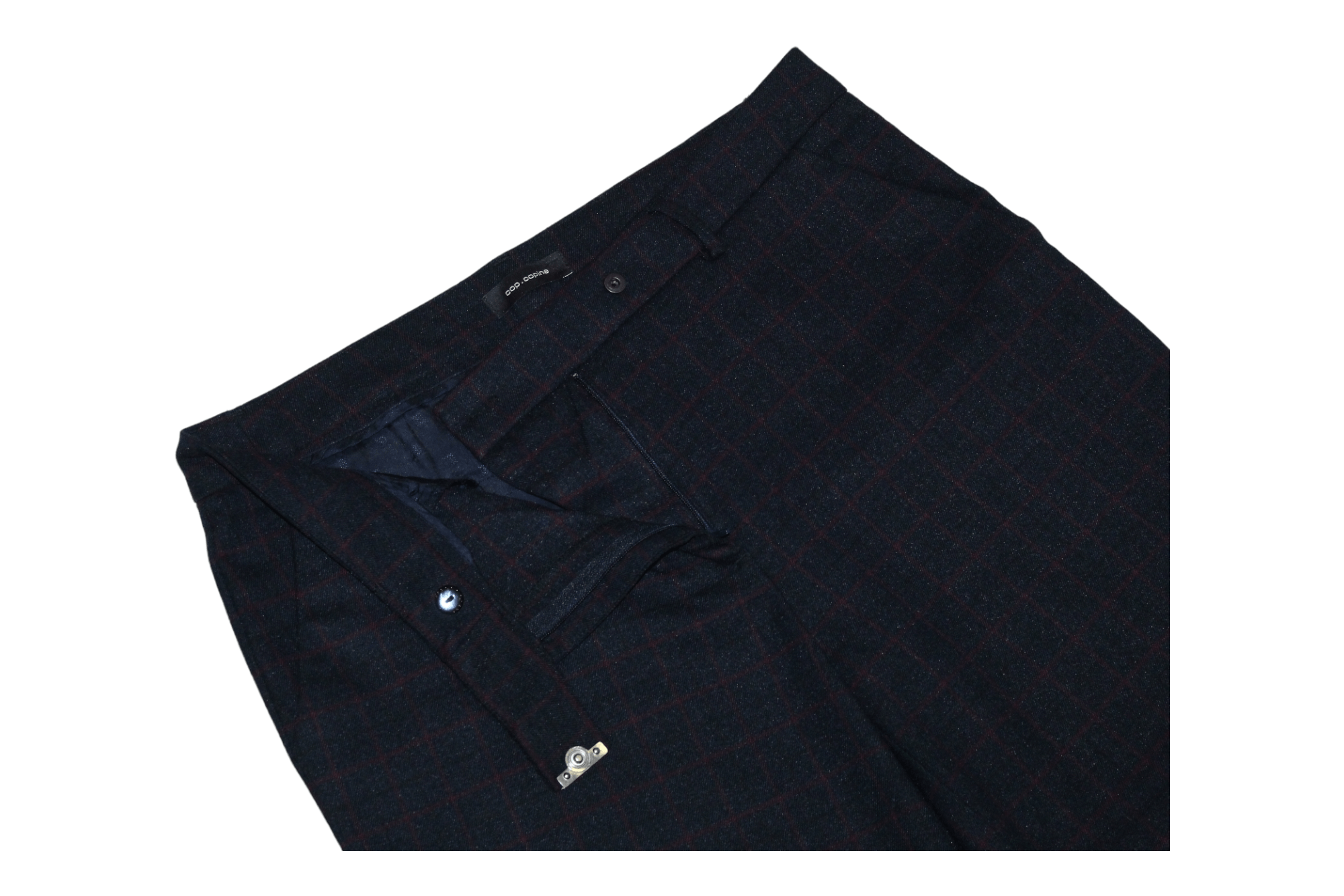 Cop Copine COP.COPINE Cropp Dress Pants Pinstripe Flat Front Wide Leg Size 30" / US 8 / IT 44 - 6 Thumbnail