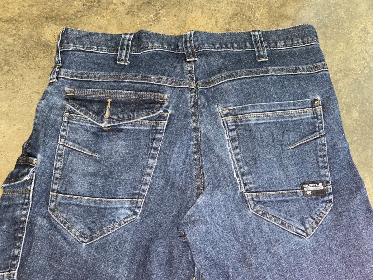 Japanese Brand Burtle 7 Multipocket Tactical Bike Rider Cargo Jeans Size US 32 / EU 48 - 7 Thumbnail