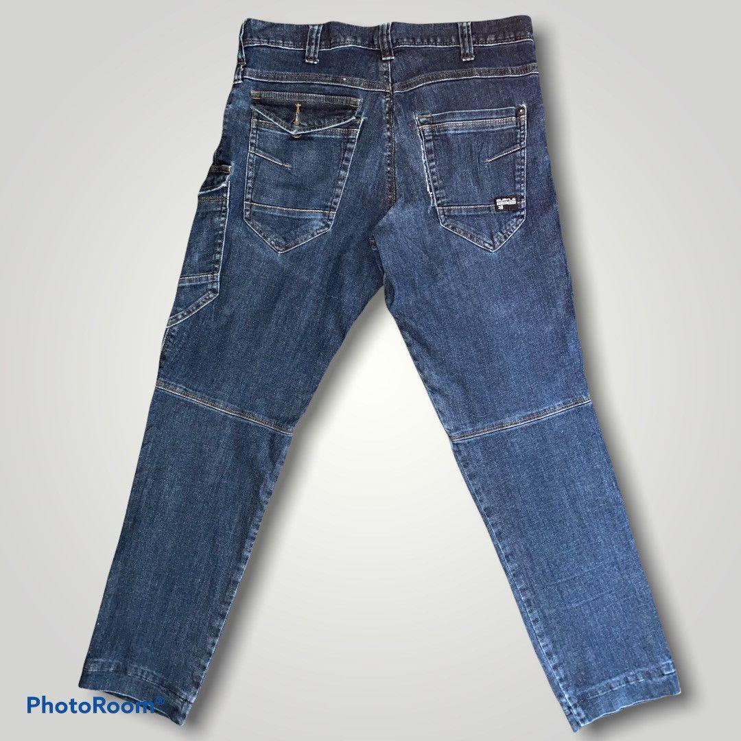 Japanese Brand Burtle 7 Multipocket Tactical Bike Rider Cargo Jeans Size US 32 / EU 48 - 2 Thumbnail