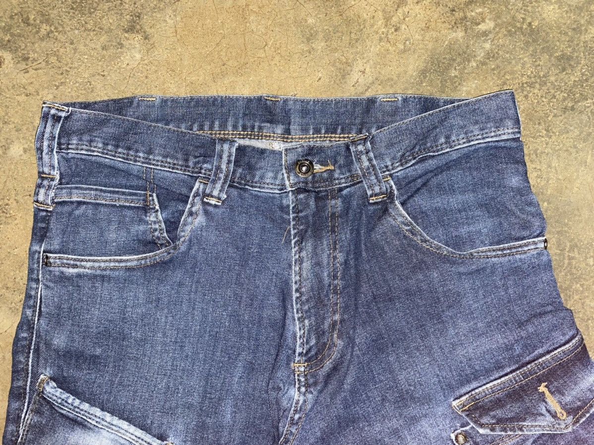 Japanese Brand Burtle 7 Multipocket Tactical Bike Rider Cargo Jeans Size US 32 / EU 48 - 3 Thumbnail