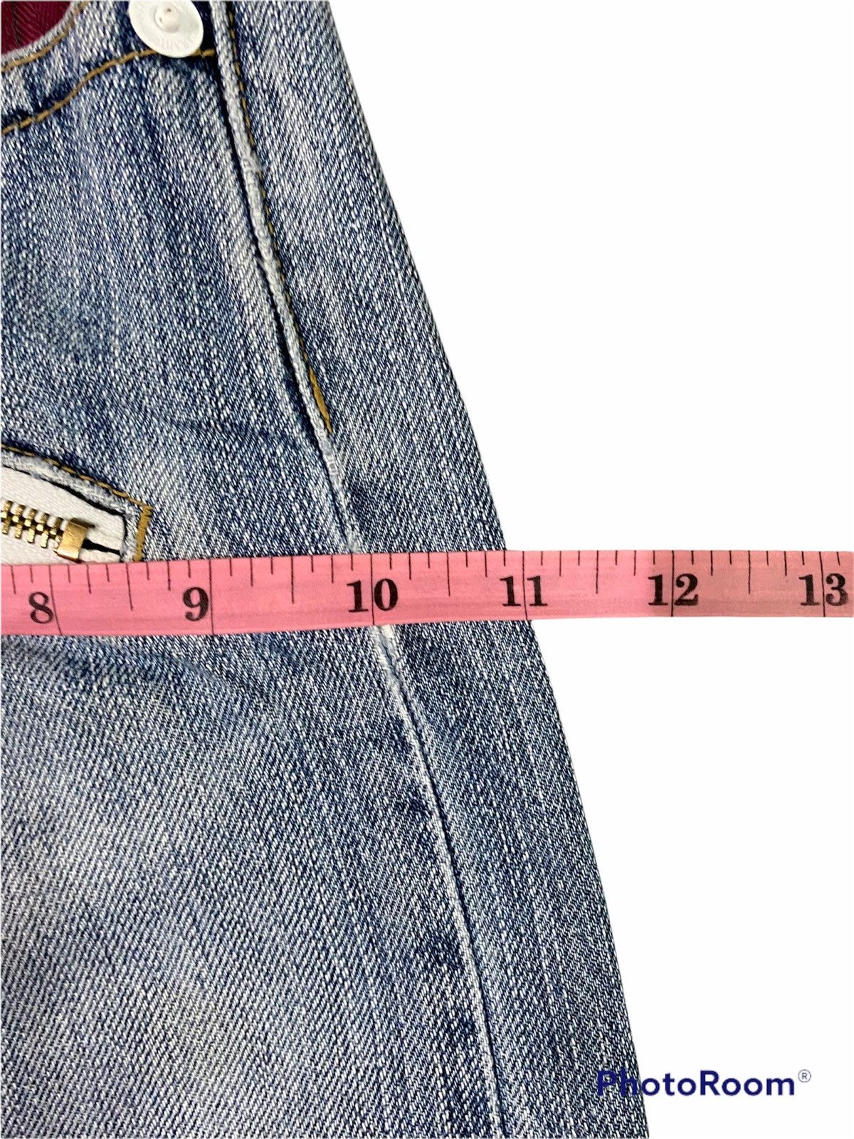 Designer Double Focus Japanese Brand Double Waist Jeans Size US 28 / EU 44 - 13 Thumbnail