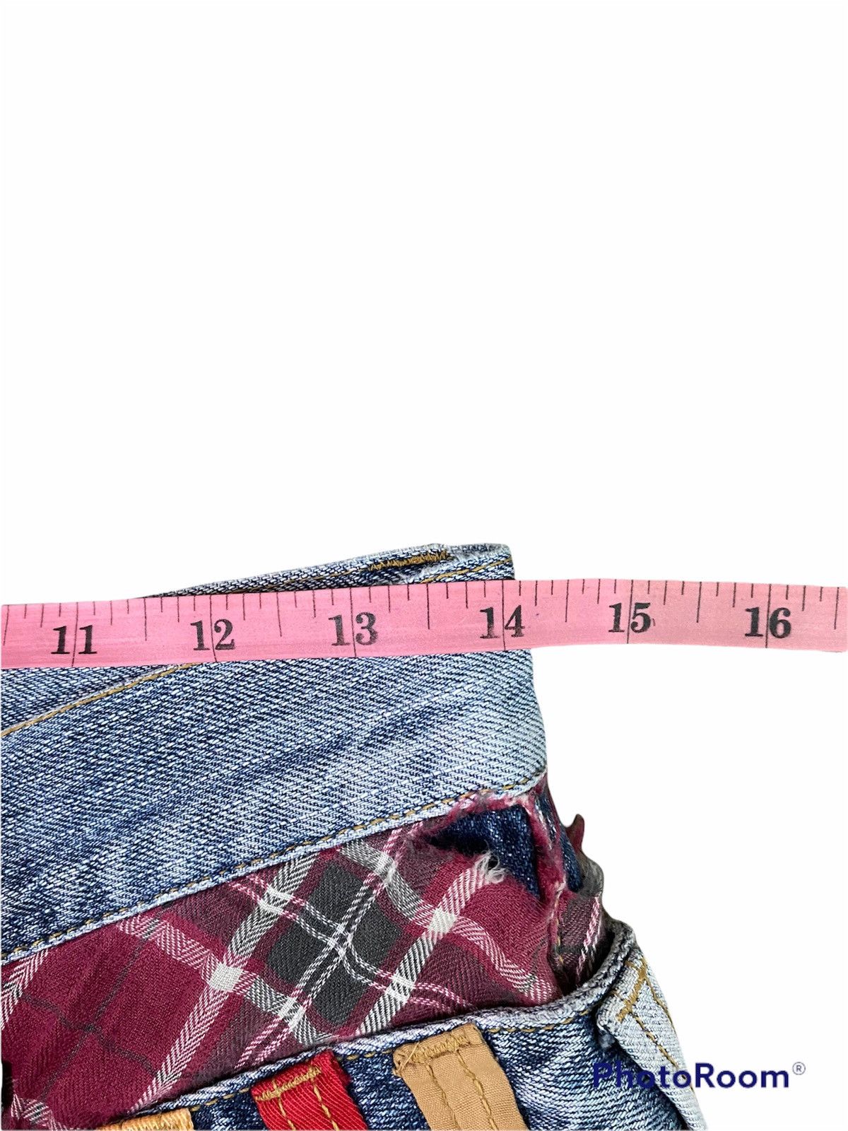 Designer Double Focus Japanese Brand Double Waist Jeans Size US 28 / EU 44 - 11 Thumbnail