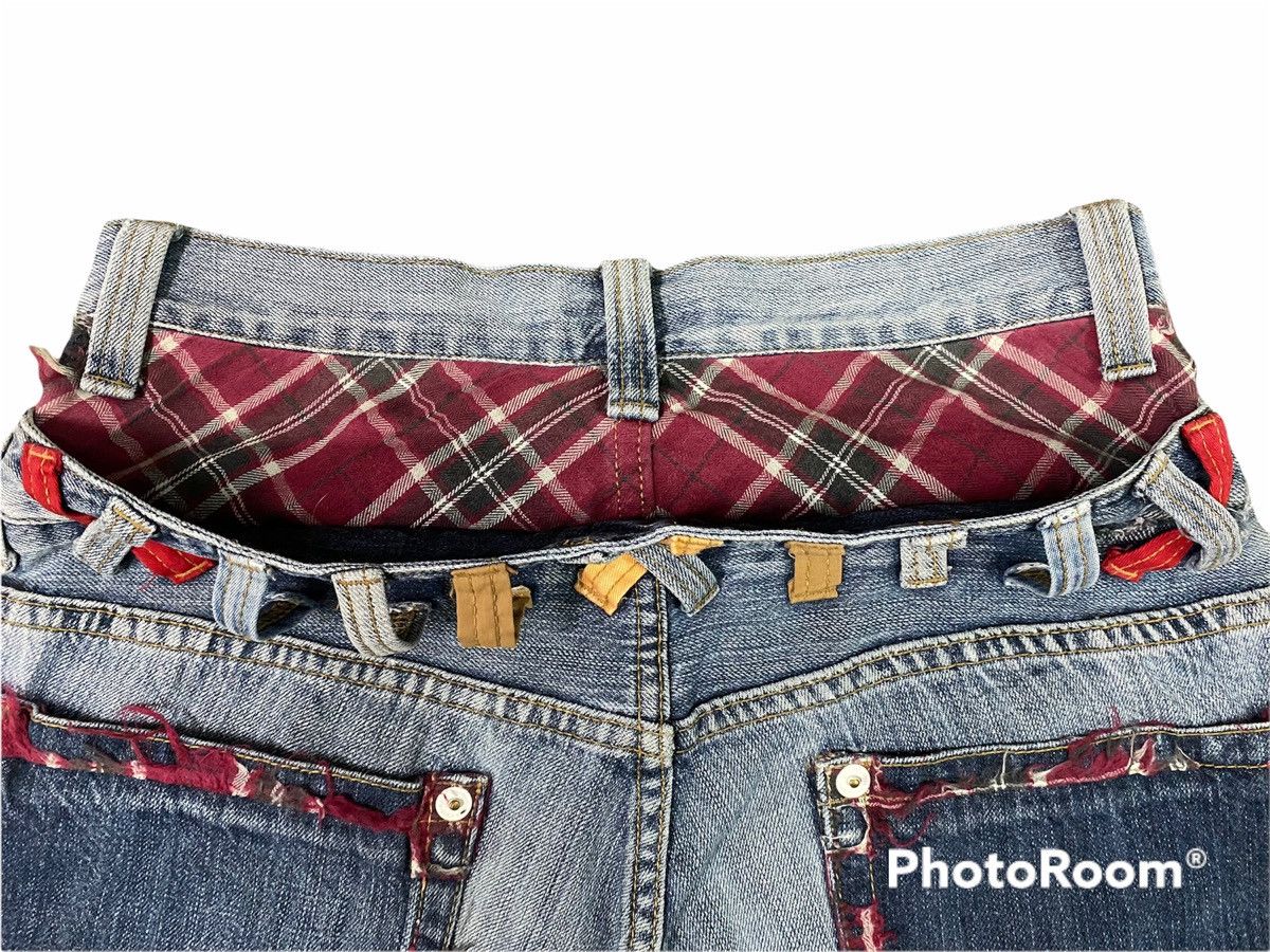 Designer Double Focus Japanese Brand Double Waist Jeans Size US 28 / EU 44 - 9 Thumbnail