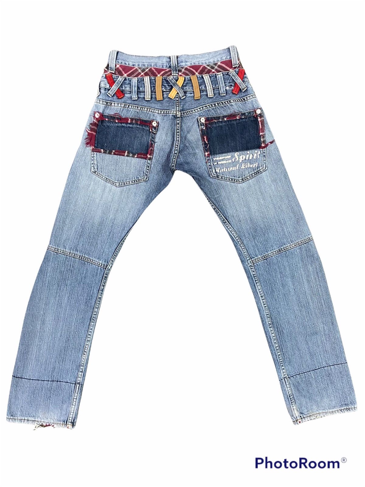 Designer Double Focus Japanese Brand Double Waist Jeans Size US 28 / EU 44 - 2 Thumbnail