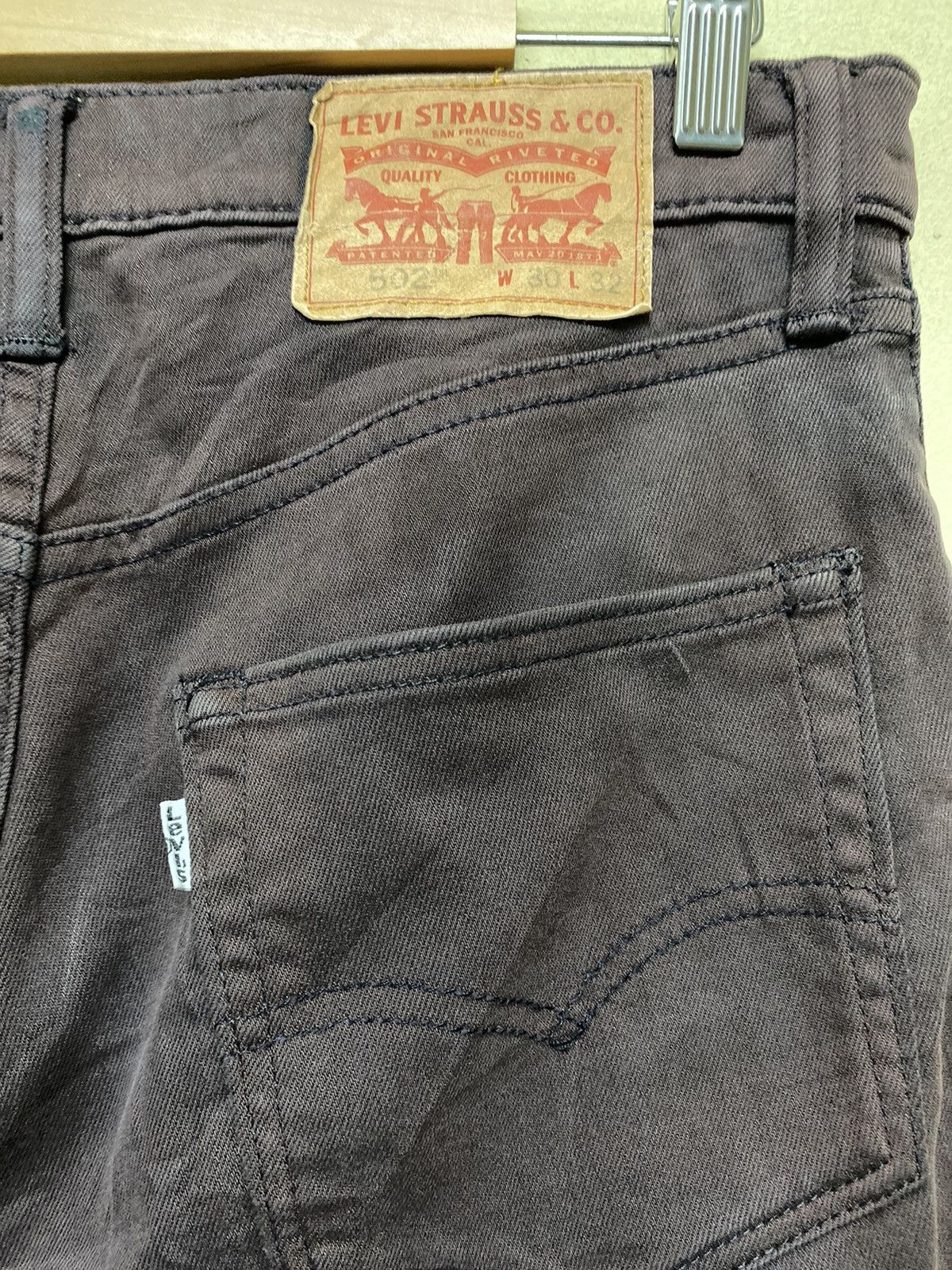Levi's Levis 502 Carpenter Pants 32x28 Red White Tab Straight Fit Size US 32 / EU 48 - 7 Thumbnail