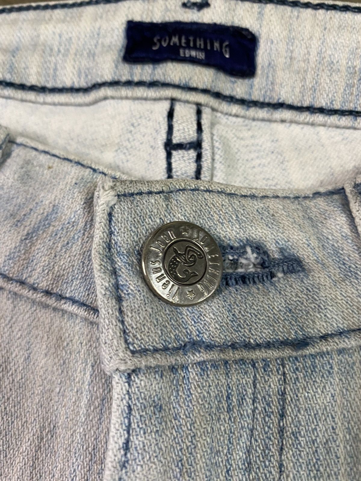 Edwin Edwin Something Jeans Bootcut Distressed Jeans Size 27" / US 4 / IT 40 - 4 Thumbnail