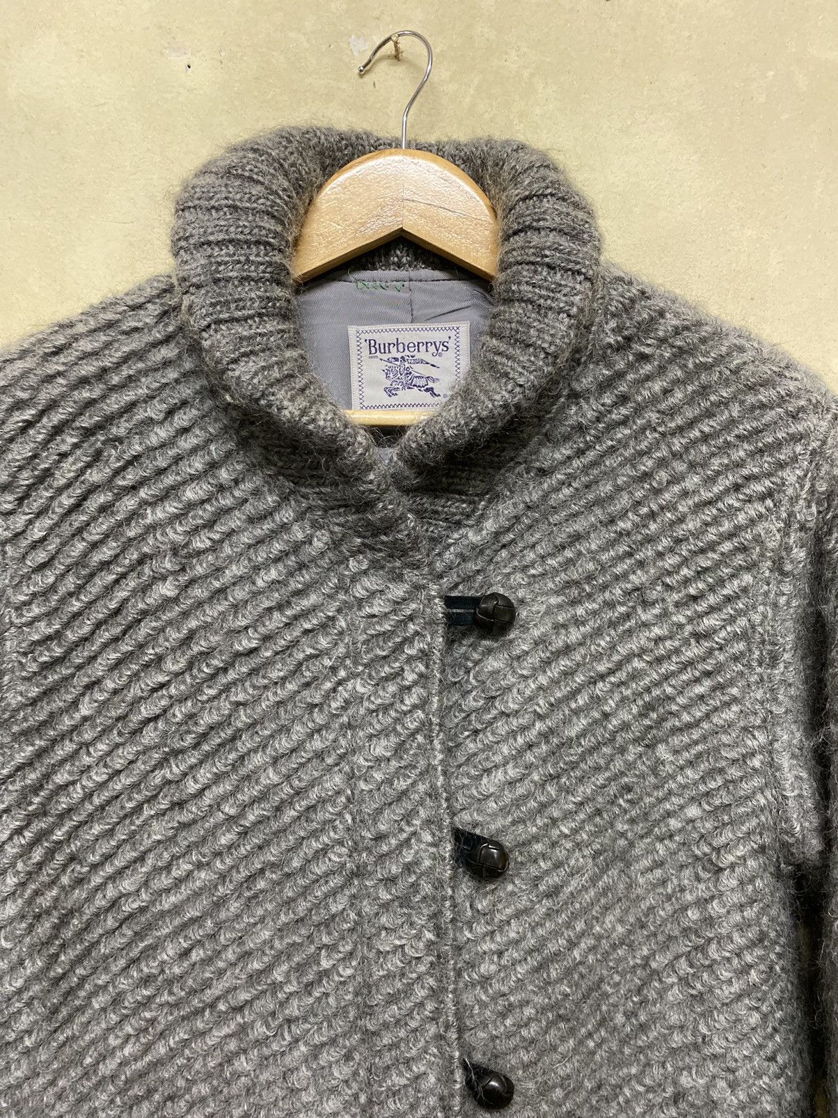 Burberry Vintage Burberry Knitted Wool Jacket Size US M / EU 48-50 / 2 - 2 Thumbnail